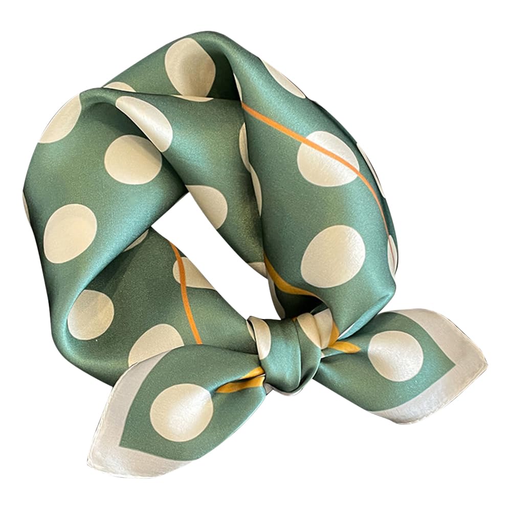 【送料無料】[Euyqs] レディース スカーフ シルク制服用オフィススカーフ ハンカチ 色：#110 グリーン、サイズ：Free Size