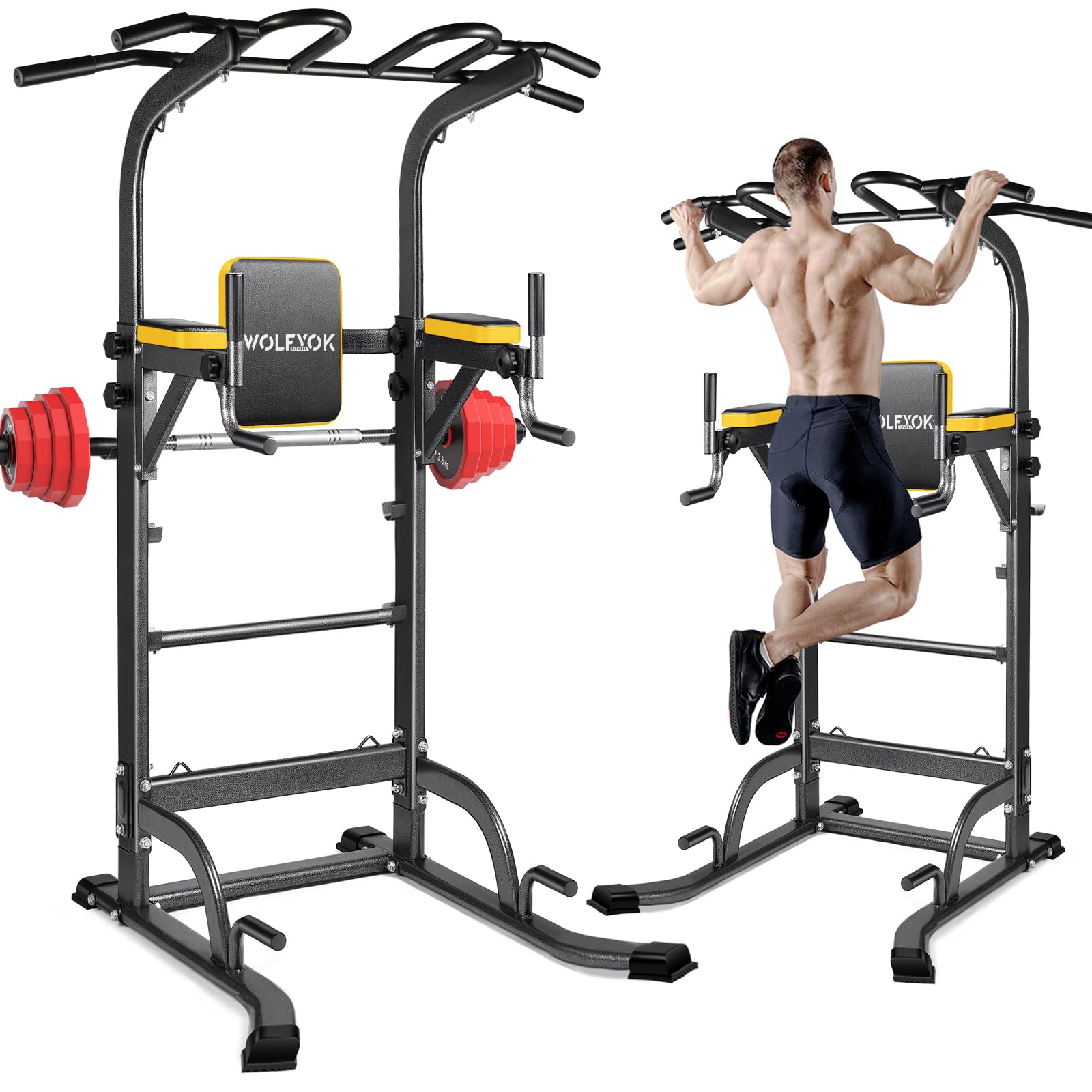 【送料無料】懸垂マシン 【7in1多機能・改良バー・耐荷重200kg】 チンニングスタンド 高度11段調節可能..