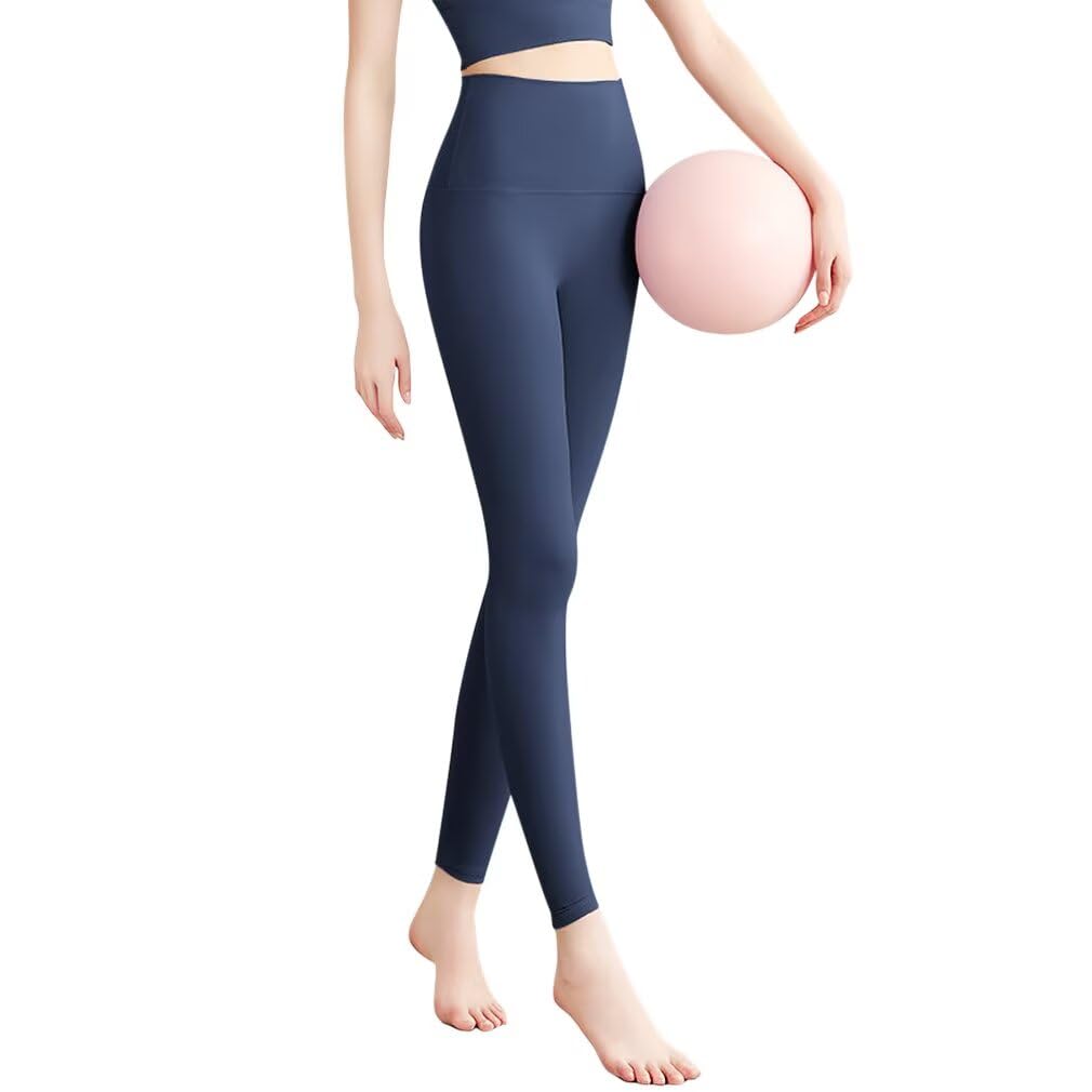 【送料無料】[Rovidorx] ヨガパンツ レギンス レディース ヨガウェア ピラティスウェア スポーツレギンス スパッツ ホットヨガ トレーニング ランニングウェア ジムウェア フィットネスウェア ハイウエスト 美脚 速乾 色：ブルー、サイズ：S