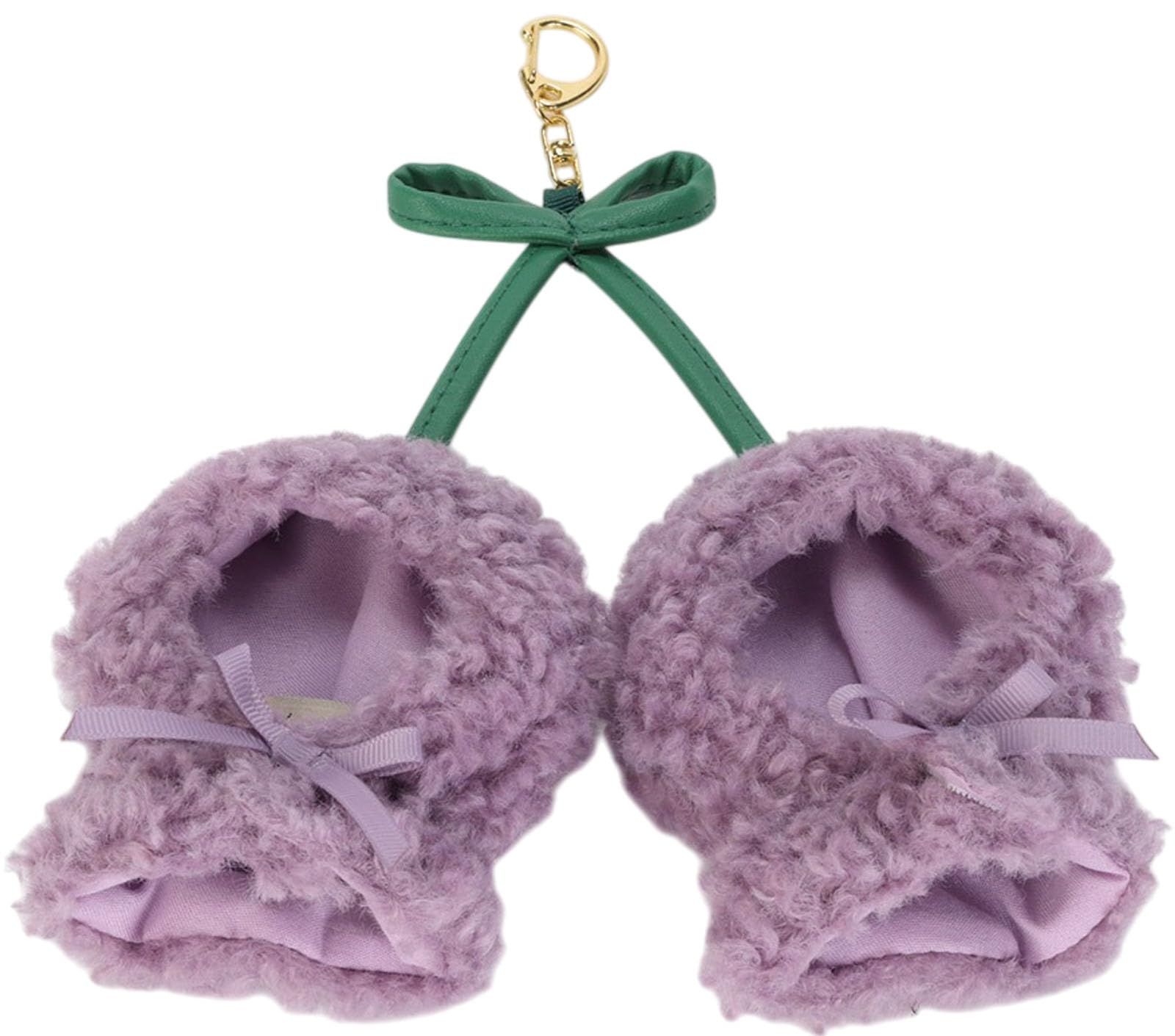 【送料無料】[AppelToi] 【SNSで話題】 Sサイズ さくらんぼ チェリー 双子 ぬいぐるみ ぬい 人形 マスコット ぬい活 ぬい撮り kpopdoll ぬい服 コスチューム 10cm 小さめ ミニ ボア リボン ツイン 推し活 色：パープル