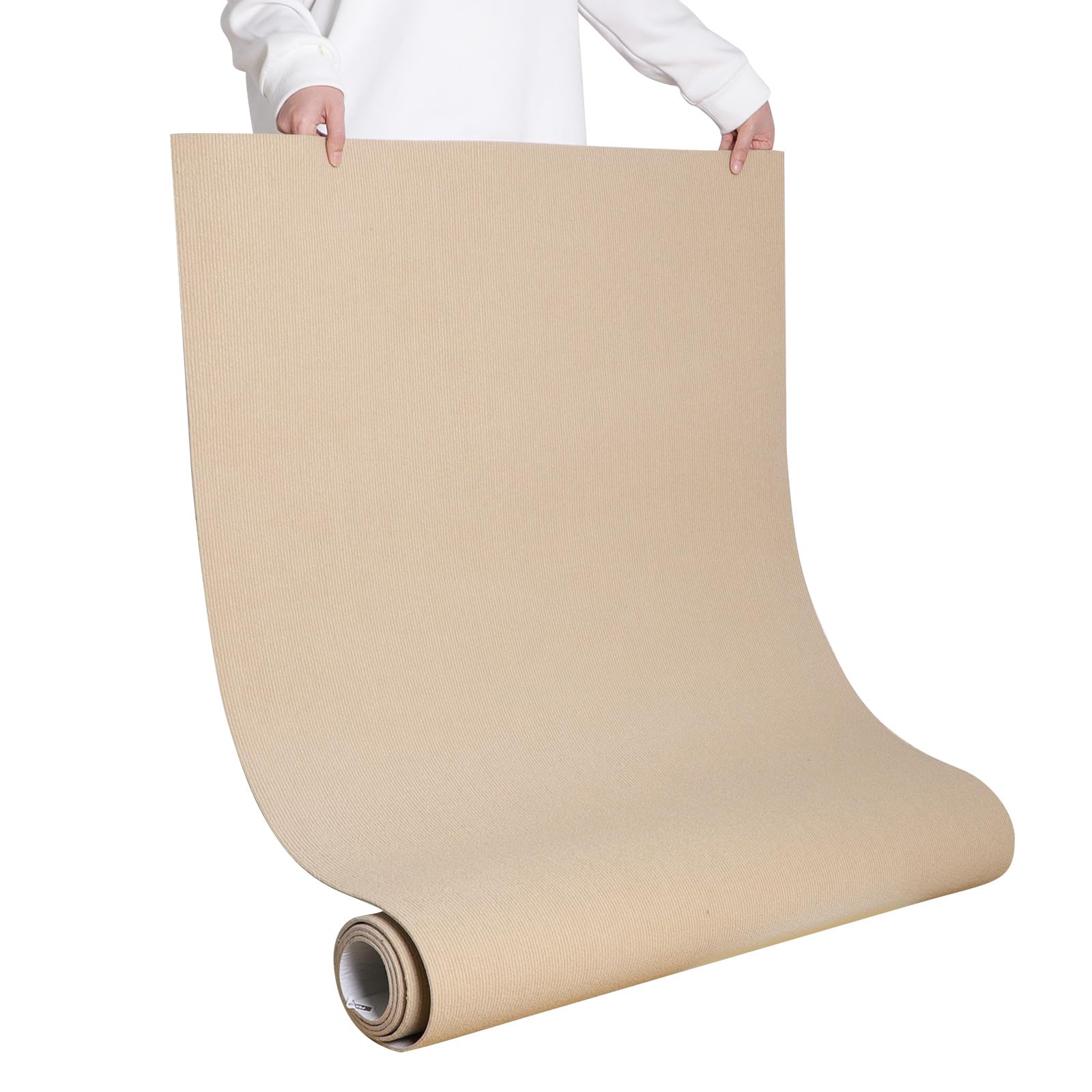 【送料無料】廊下敷き・階段マット 色：ベーシュ、サイズ：約261x261cm