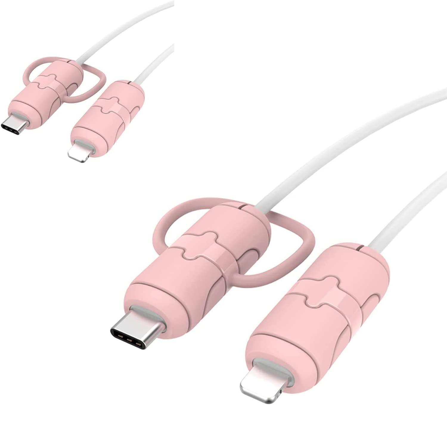 【送料無料】充電ケーブル プロテクター 保護カバー KONXISA ケーブルプロテクタ ー シリコン製 断線防..