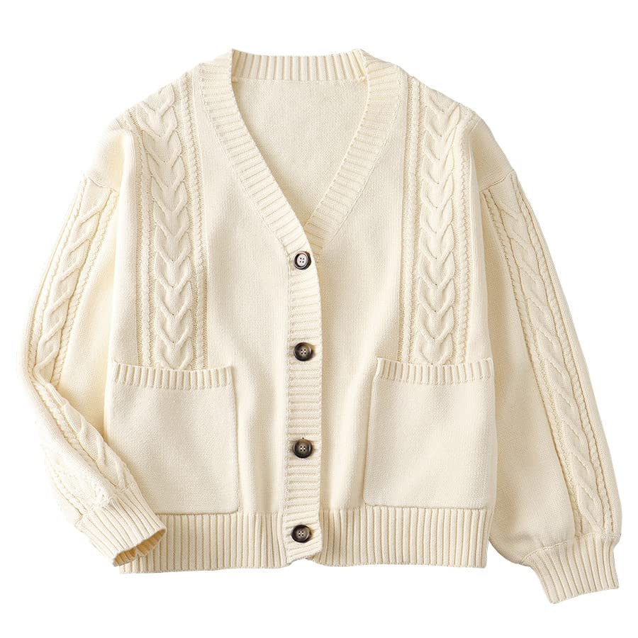 【送料無料】[Sharphon] レディース 大きいサイズ Vネック ポケット カーディガン 長袖 ニット スクー..