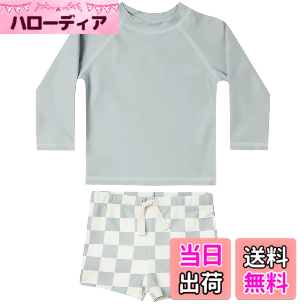 商品情報商品の説明説明 保育園で使われる水着セット 長袖のラッシュガード、スイムパンツ、スイムキャップがセットになった男の子用水着です。 サイズ：80/90/100/110/120/130 速乾性と伸縮性に優れた生地を使用。 紫外線防止指数UPF50+、UVカット加工付き！ 夏場のプール・海水浴など、陽射しの強い屋外での水遊びにおすすめ。主な仕様 【着回し自在のキッズ水着】長袖ラッシュガード・スイムパンツ・キャップの3点セット。セットアップなので日焼け対策しながらもおしゃれです。長袖のラッシュガードと帽子でUVケアもバッチリ！シンプルなデザインだから、学校に入った子どもにもおすすめです。【着心地の良い素材】従来の素材より高い速乾性を実現、耐磨耗性・耐久性に加え毛玉になりにくい特徴があるリサイクルポリエステルを使用、ポリウレタンを配合することで高い伸長性を実現します。水場でたくさん動き回りたい元気なお子さんにおすすめ。【日焼け・肌荒れ対策に】UPF50+日焼け防止もばっちり。海やプールでの擦り傷やクラゲなどから肌を守ります。紫外線からしっかり肌を守ってくれるラッシュガードとセットの 水着なので、外遊びが大好きな男の子も安心です。【様々なシーンで活躍】落ち着いた色合いとおしゃれのデザインがお洋服のような感覚で着れます。プールや海遊びもちろん、水泳練習、スクール授業、温泉、旅行、リゾートなども活躍できます。【商品仕樣】セット内容：ラッシュガード・スイムパンツ・キャップ 素材：ポリエステル、ポリウレタン サイズ：80/90/100/110/120/130 ※濡れた状態の時は別々で持ち運びをお願い致します。※お洗濯は、真水で手押し洗いをお勧めします。※ドライヤーや乾燥機のご使用はお避け下さい。※濡れたままビニール袋に密封し長時間放置しますと、色移りをする可能性がございます