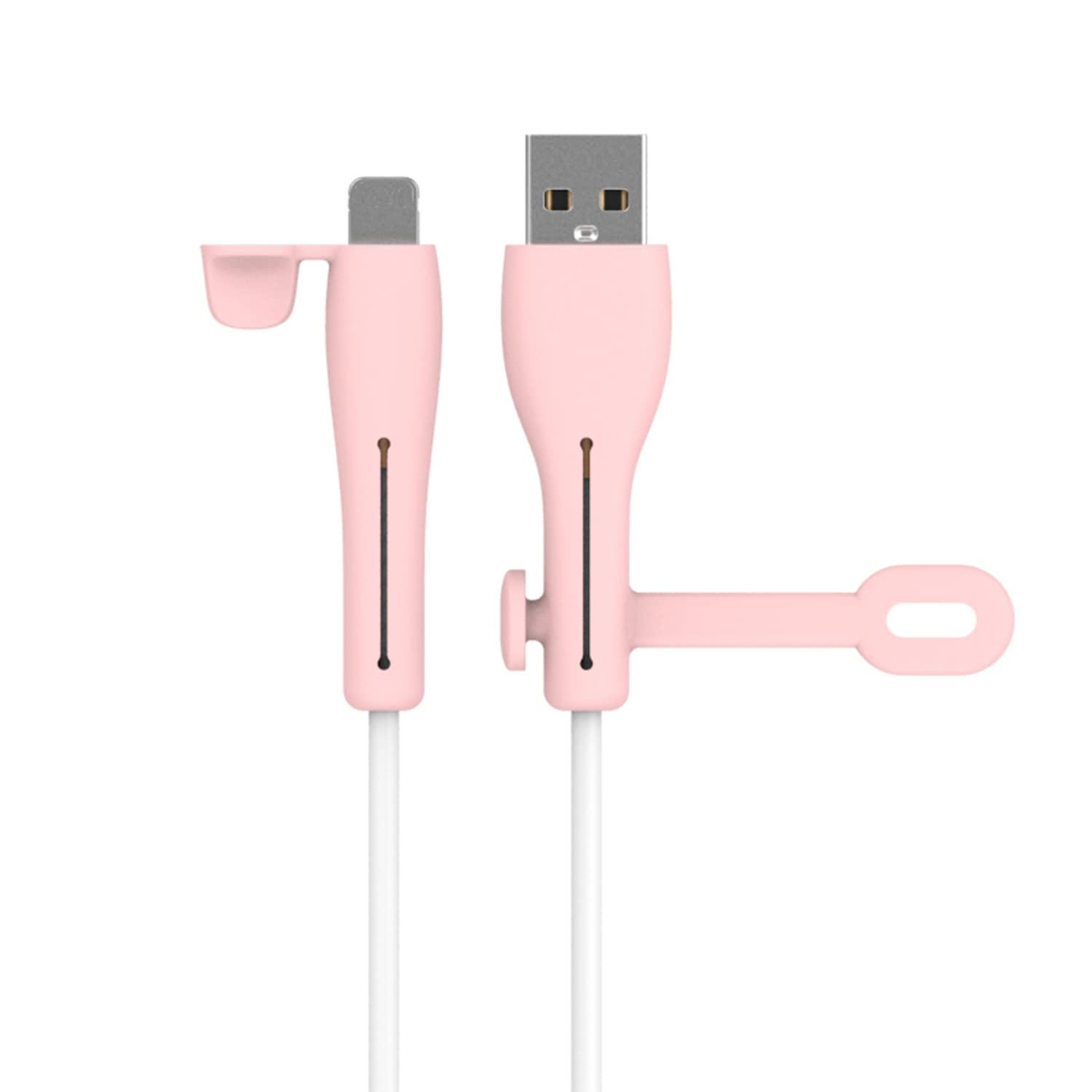 【送料無料】充電ケーブル プロテクター 保護カバー KONXISA ケーブルプロテクタ ー シリコン製 断線防..