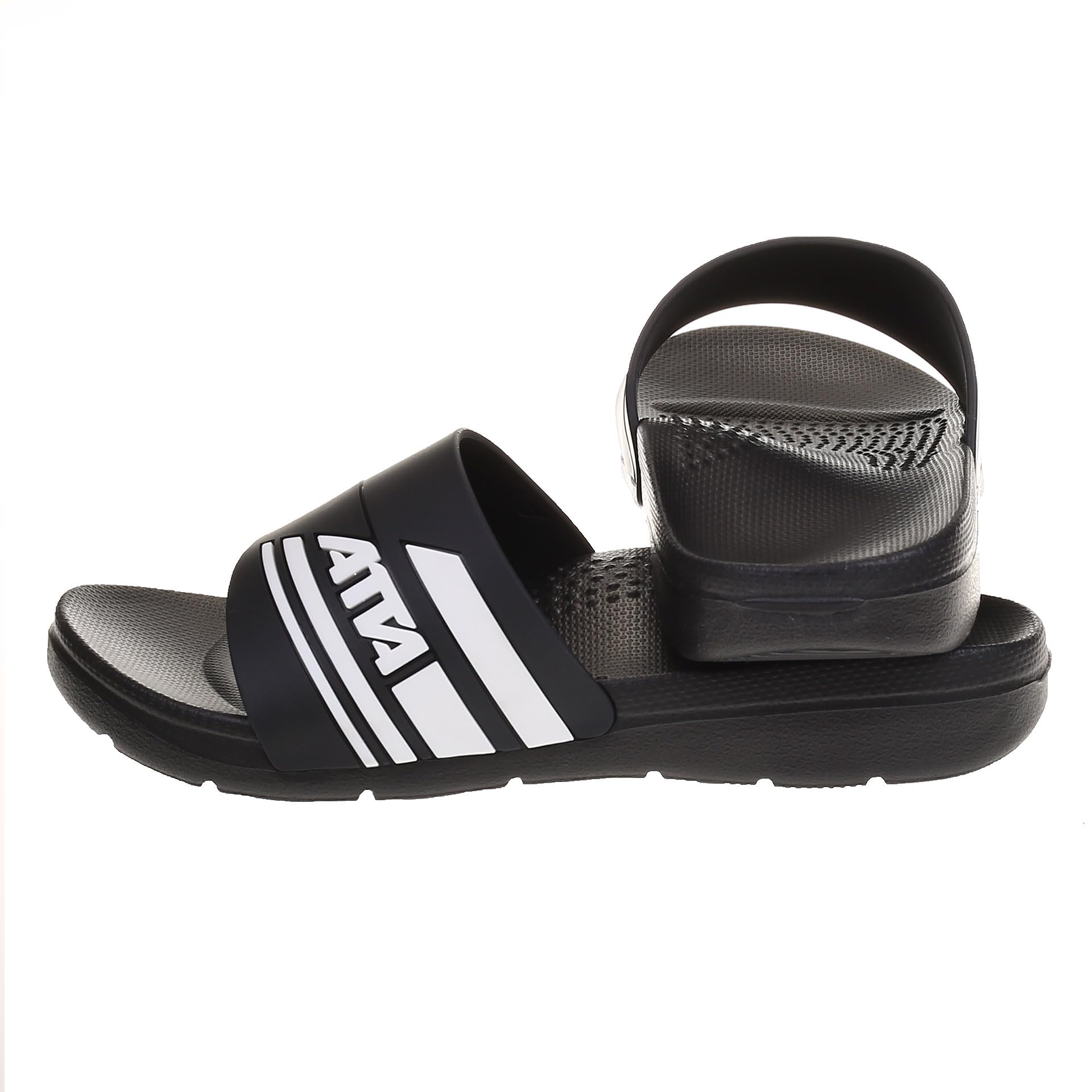 【送料無料】[Vero&Nique] ATTA アーチサポートインソール付き 履き心地の良い サンダル スリッパ 台湾製 疲れない メンズ レディース 土踏まず 健康 厚底 外履き 室内 夏用 eva 土踏まず 滑り止め ベランダ 足ツボ 色：ブラック/ホワイト、サイズ：23.0 cm