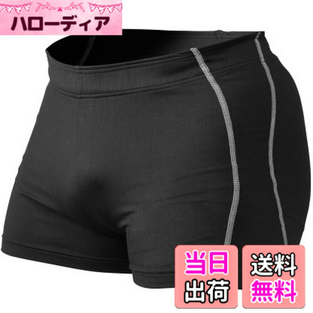 Other - 【送料無料】[スリム アライブ] メンズ スポー ツタイツ ショート コンプレッションウェア ボディービルディング ショーツ 色：ブラック、サイズ：M