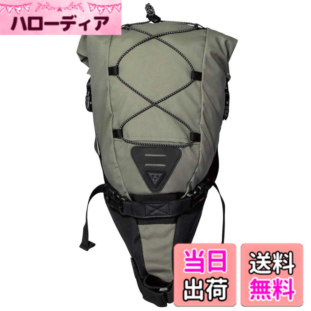 商品情報商品の説明軽量でありながら耐久性、撥水性、耐退色性の高い素材を採用したリアバッグ。 防水構造のバッグ本体が、泥や雨滴などから荷物を守ります。 素材：ポリエチレン/ナイロン 防水性能：10,000mm ウォータープルーフインナーバッグ付属 最大荷重：5kg トピーク製リアライトクリップホルダー付 サイズ：L600xW200xH180mm 容量：10L 重量：480g 商品のカラー・サイズについて 商品のカラーはディスプレイの種類等により、実物と異なって見える場合がございます。 掲載商品の仕様、ロゴ等のデザインは改良のため、変更される場合がございます。 また、メーカーが発表していない寸法や個人的なフィット感についてはお答えいたしかねます。あらかじめご了承ください。主な仕様 ポリエチレン／ナイロン防水性能：10000mm最大荷重5kgトピーク製リアライトクリップホルダー付ウォータープルーフインナーバッグ付属