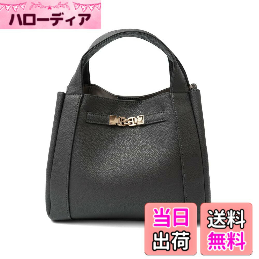 【送料無料】[VITAFELICE] ヴィータフェリーチェ 3スペース 2way ハンドバッグ レディース inb-10031p 色：チャコール、サイズ：F