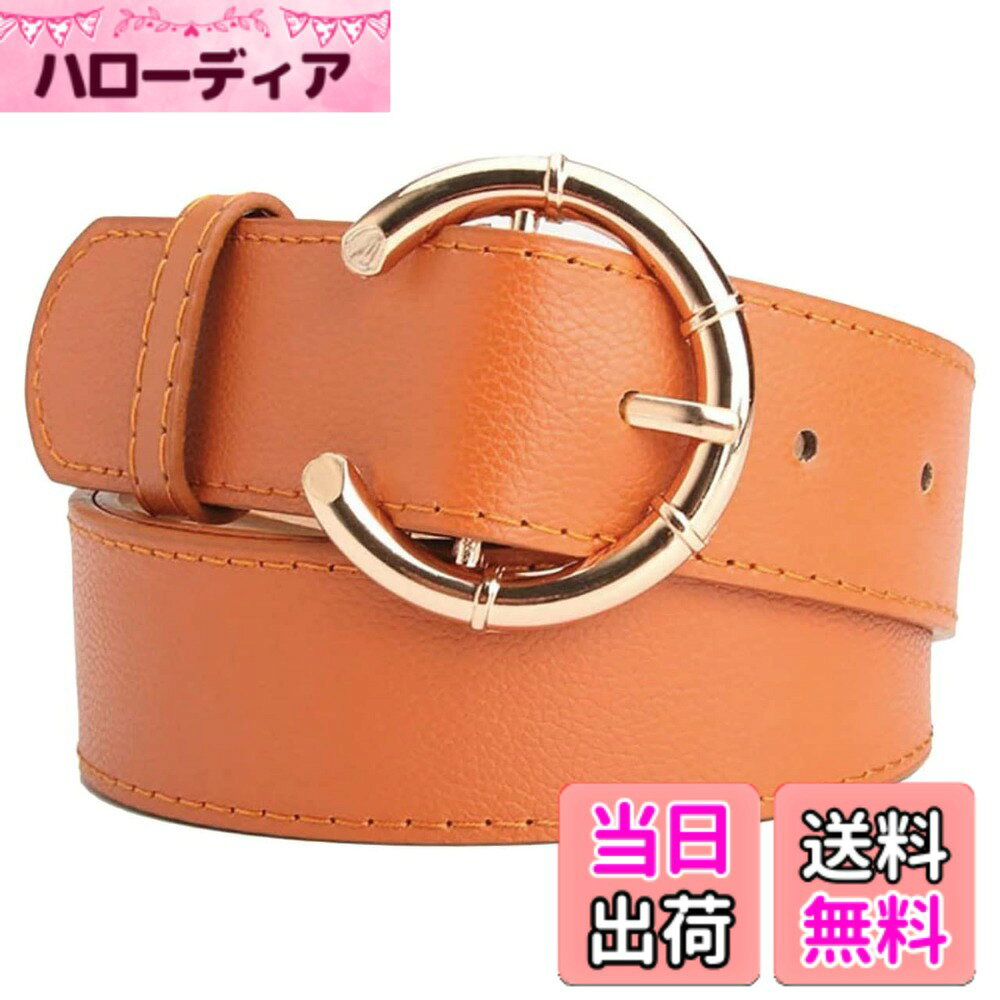 【送料無料】BUZZxSELECTION(バズ セレクション) レザー ベルト ゴールド バックル  ...