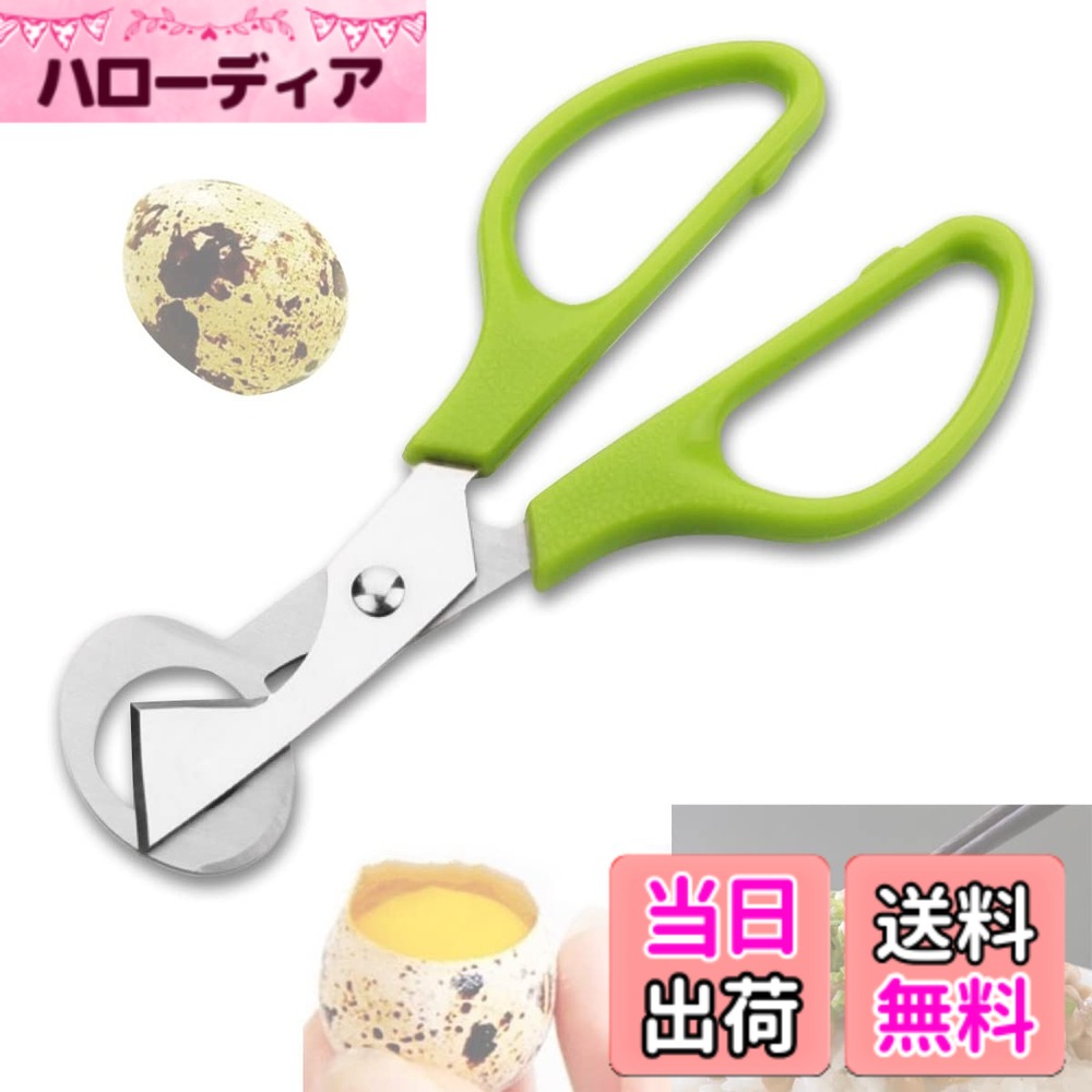 【送料無料】卵 エッグ カッター スタンド ホルダー ゆで卵 玉子 うずら WinJapan 色：グリーン