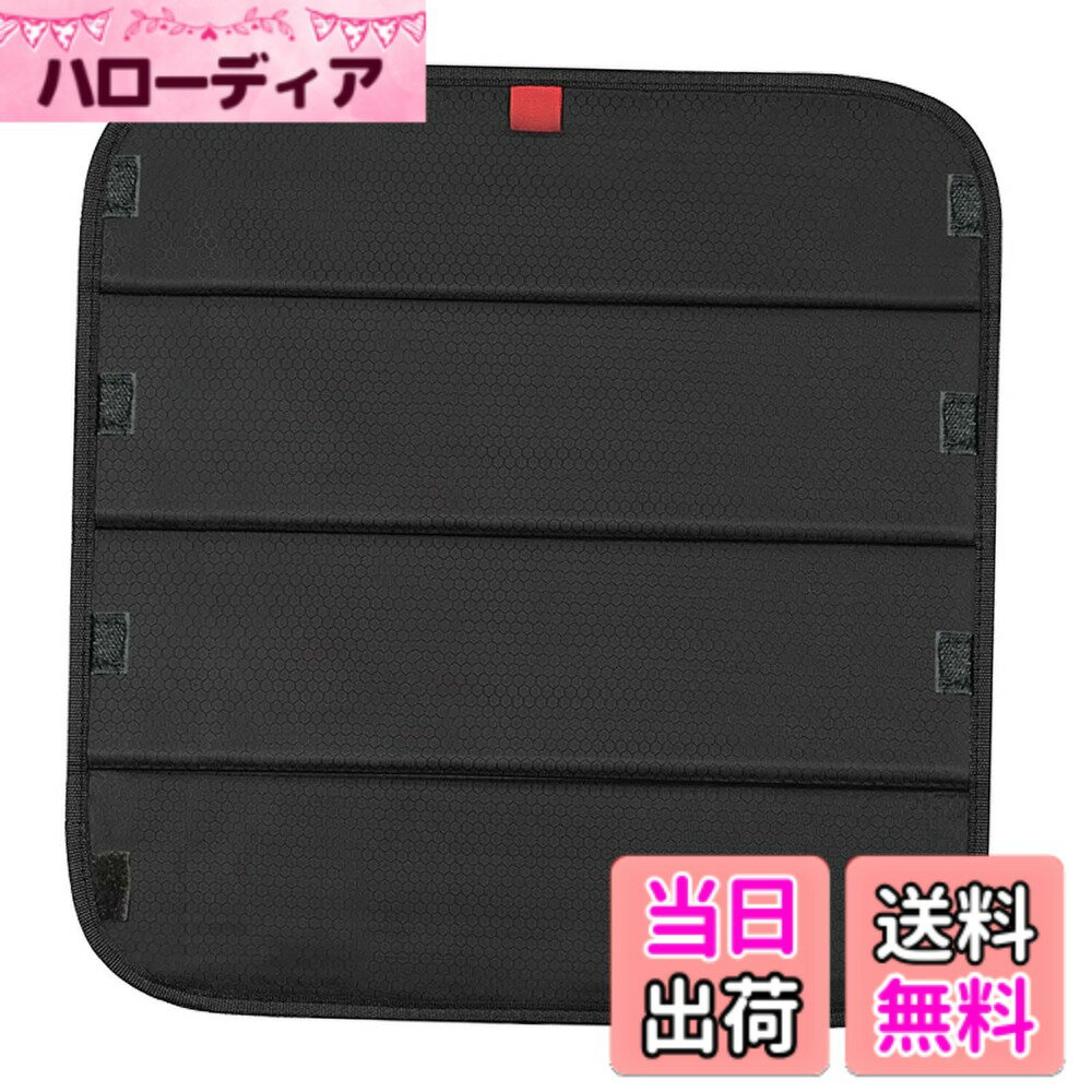 【送料無料】Shiwaki RV ウィンドウシェード スカイライトシェード 車用サンルーフ サンシェード カバー 天窓遮光カバー 折りたたみ式 オックスフォード 日焼け防止 ルーフベントカバー 防水 ピクニック用 ルーフベントカバー キャ 色：ブラック、サイズ：41.3CMX41.3CM