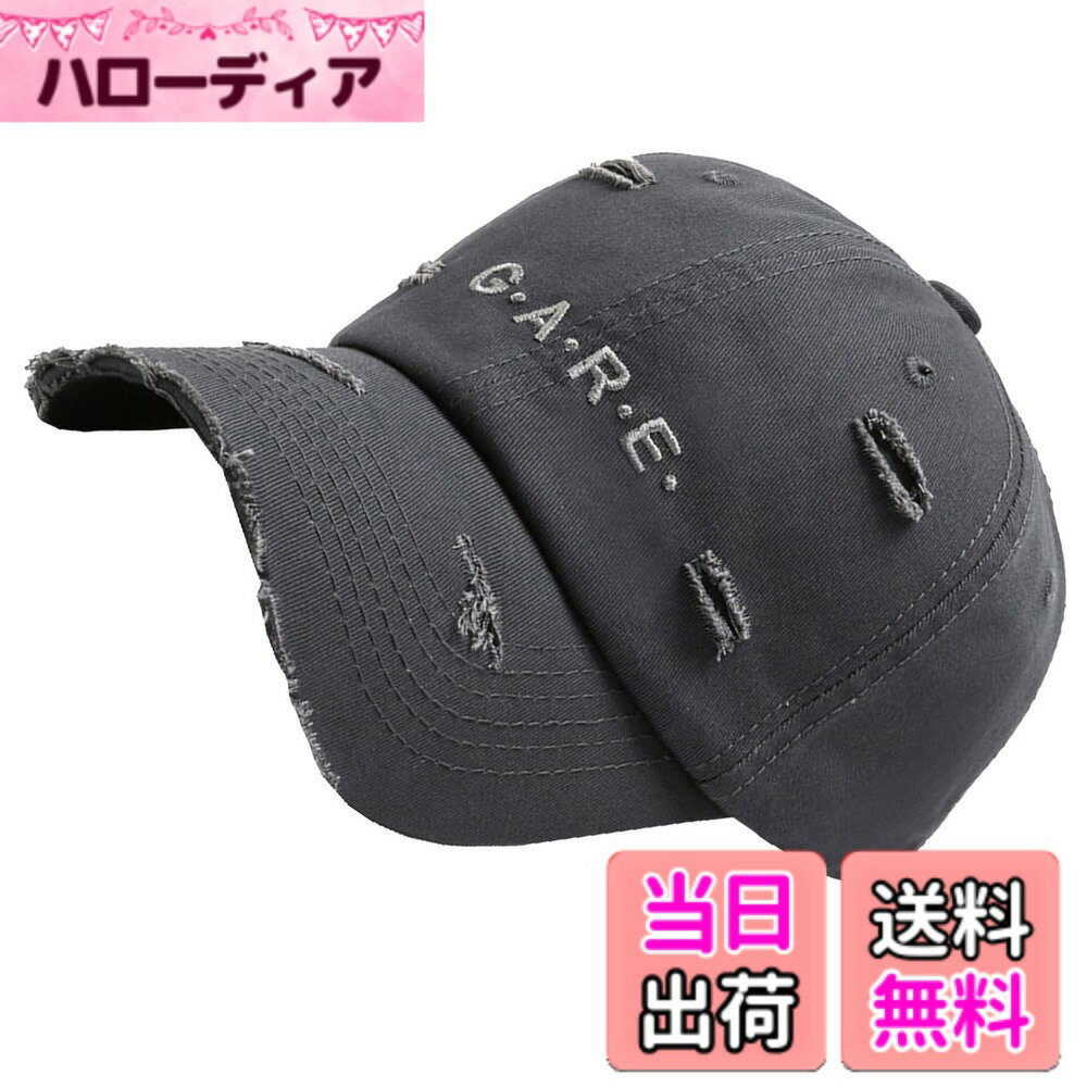 樂天商城 - 【送料無料】[バズ セレクション] 帽子 野球帽 ダメージ感 キャップ スタイリッシュ おしゃれ メンズ レディース CAP665 色：グレー、サイズ：Free Size