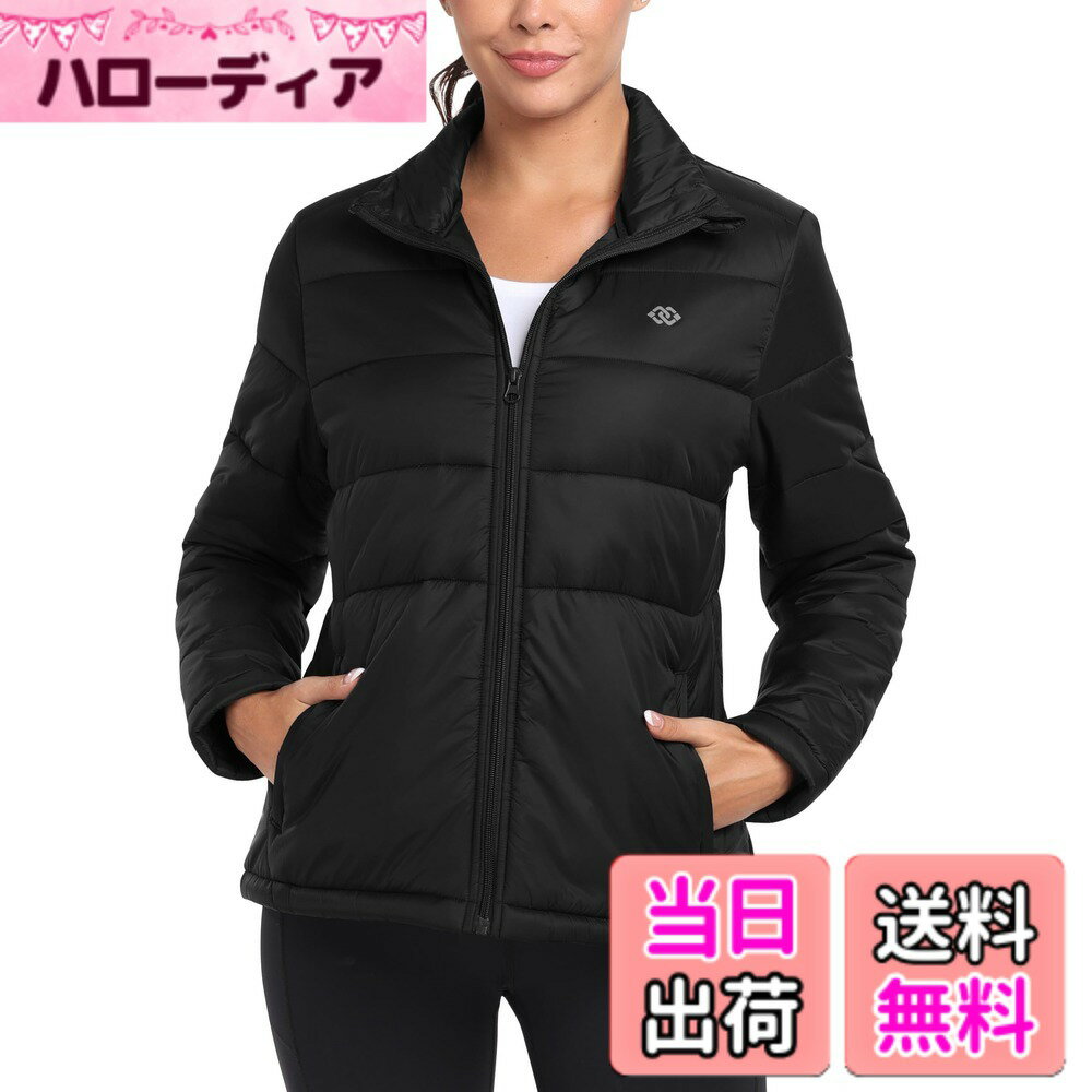 【送料無料】[YIRUIYA] ダウンジャケット レディース 軽量 大きいサイズ 防寒 防風 撥水 ダウン コート ウルトラライト暖かい 秋 冬 日常 通勤 登山 アウトドア 色：ブラック-2、サイズ：3L