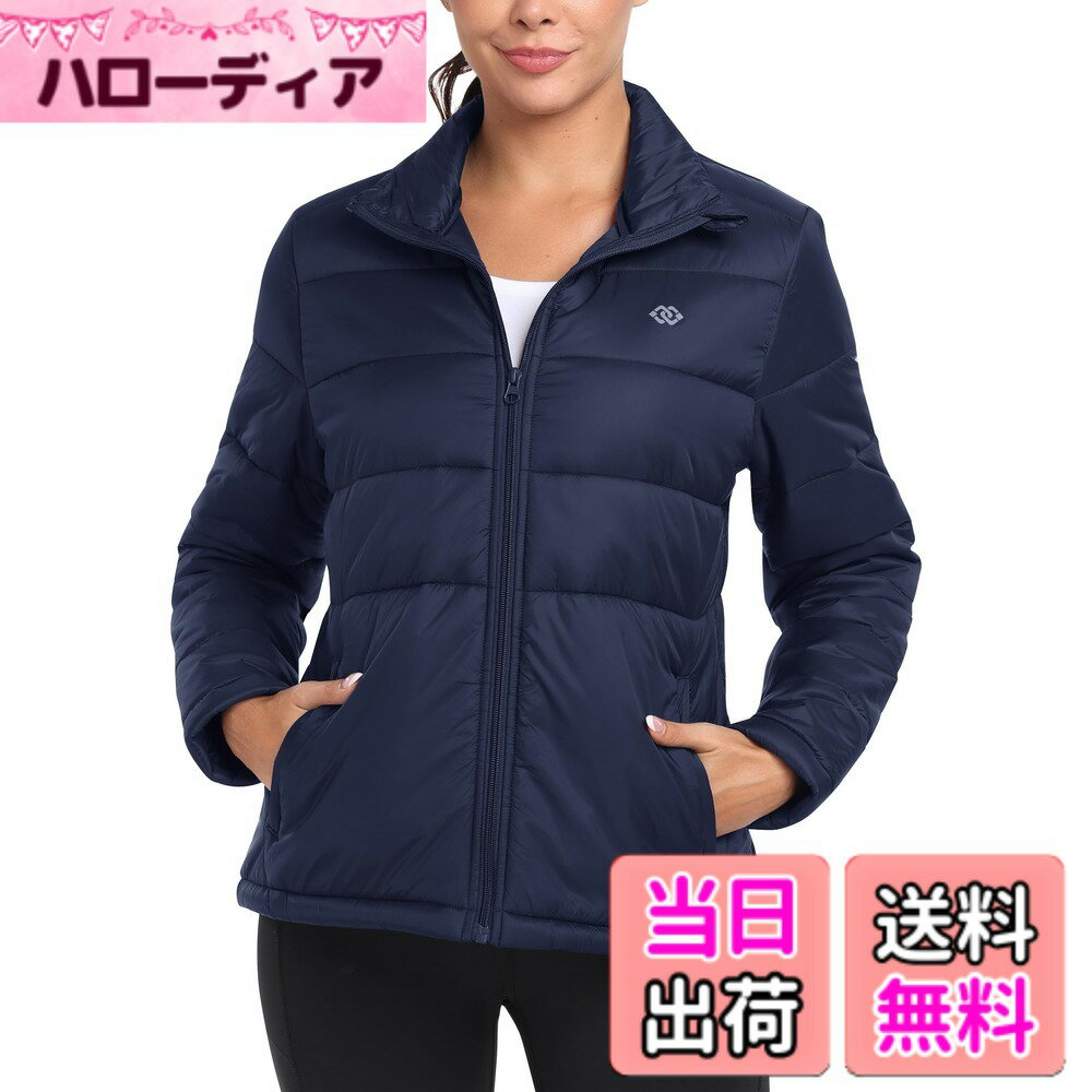【送料無料】[YIRUIYA] ダウンジャケット レディース 軽量 大きいサイズ 防寒 防風 撥水 ダウン コート ウルトラライト暖かい 秋 冬 日常 通勤 登山 アウトドア 色：紺色-2、サイズ：3L