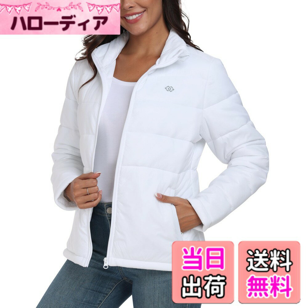 【送料無料】[YIRUIYA] ダウンジャケット レディース 軽量 大きいサイズ 防寒 防風 撥水 ダウン コート ウルトラライト暖かい 秋 冬 日常 通勤 登山 アウトドア 色：ホワイト-2、サイズ：4L