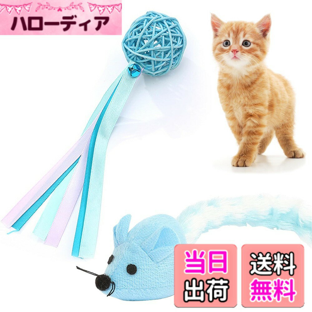 【送料無料】CANPLUS 2個パック 猫 玩具 噛む おもちゃ 人気 ボール ネズミ 遊び道具 けりけり 歯磨き 一人遊び 天然 耐久性 噛むおもちゃ またたびトイ キャットニップ ストレス解消 運動不足対策 子猫 成猫 猫グッズ ペット用品 色：ブルー