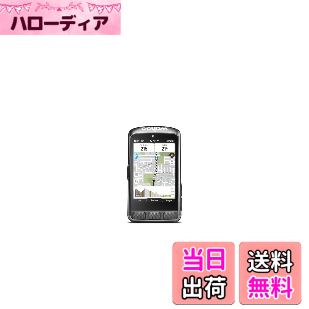 【送料無料】Wahoo ELEMNT ACE サイクリングコンピューター 色：ブラック。、サイズ：3.8