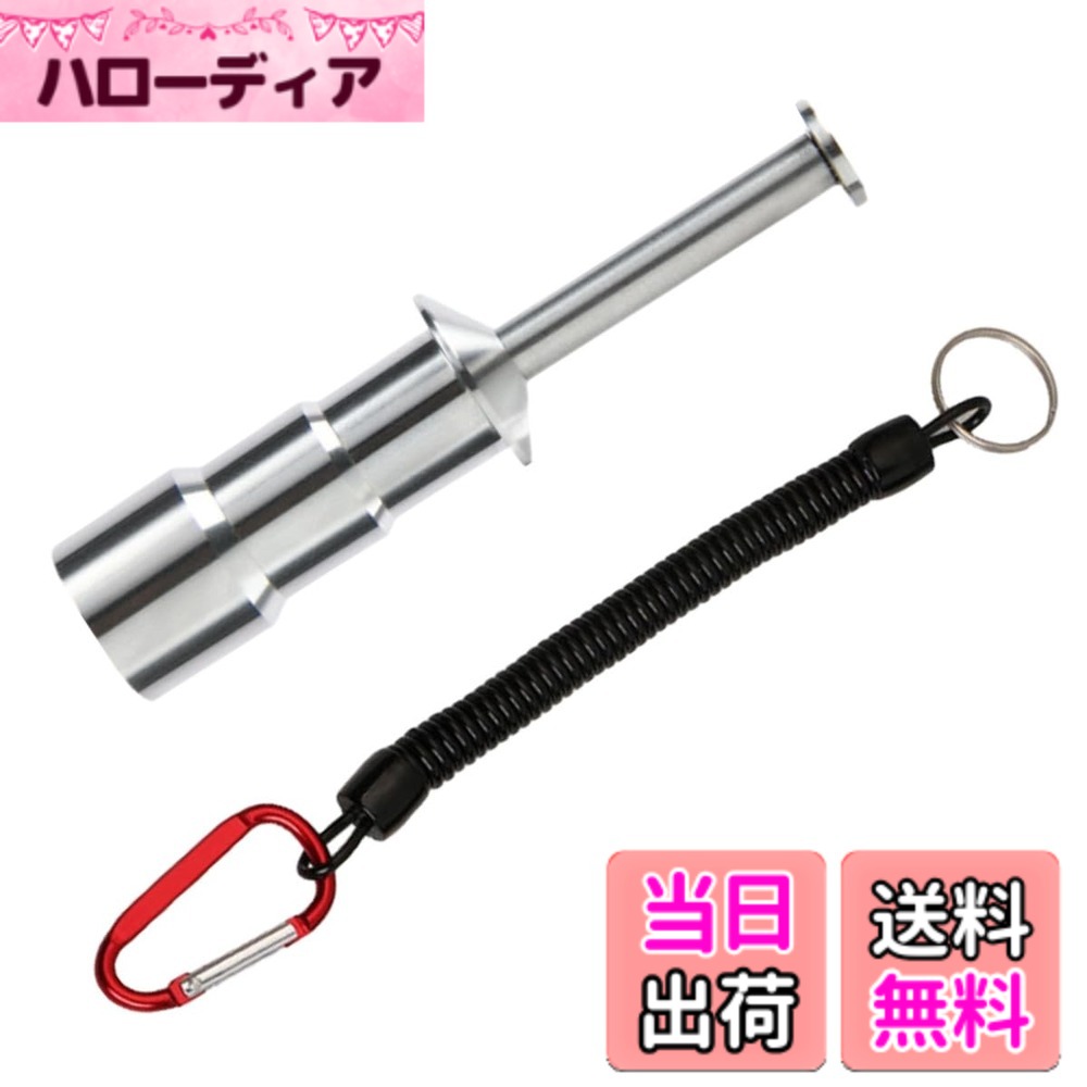 【送料無料】SALUDABLE エギ カンナ直し 修正 針矯正 ツール エギング 釣り 小物 最適化 カラビナ付 色：シルバー