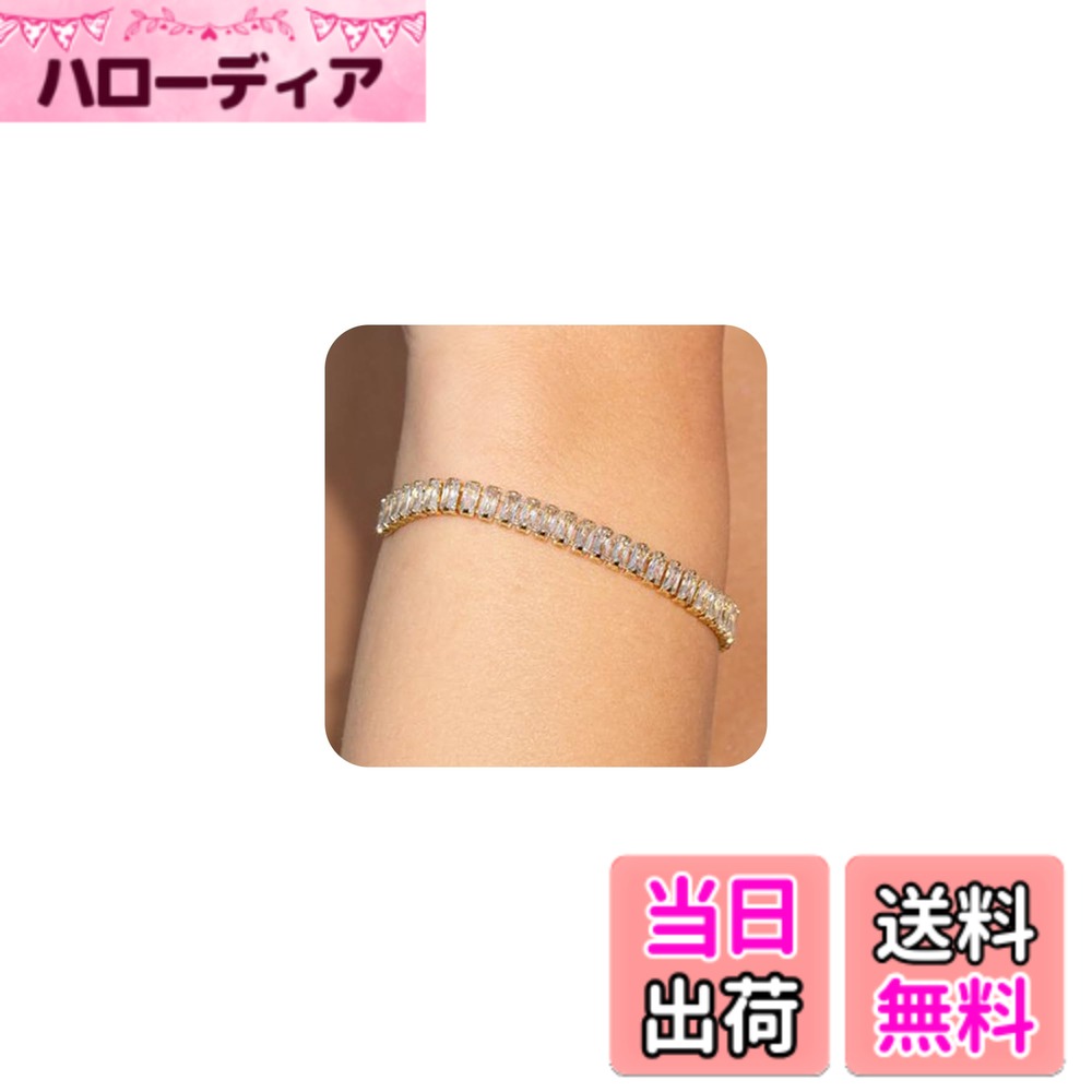 【送料無料】[Tasiso]ブレスレット レディース 細い 繊細 ジルコニア テニスブレスレット 腕輪 シルバ..