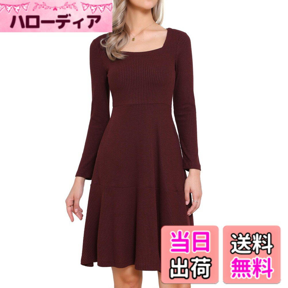 ������̵����[Allegra K] ��ǥ����� ���������ͥå� ���ߥ��ԡ��� �����奢�� Ĺµ A�饤�� �˥å� �ץ륪���С� �ݥ��å��դ� �����ǥ����ץ��...