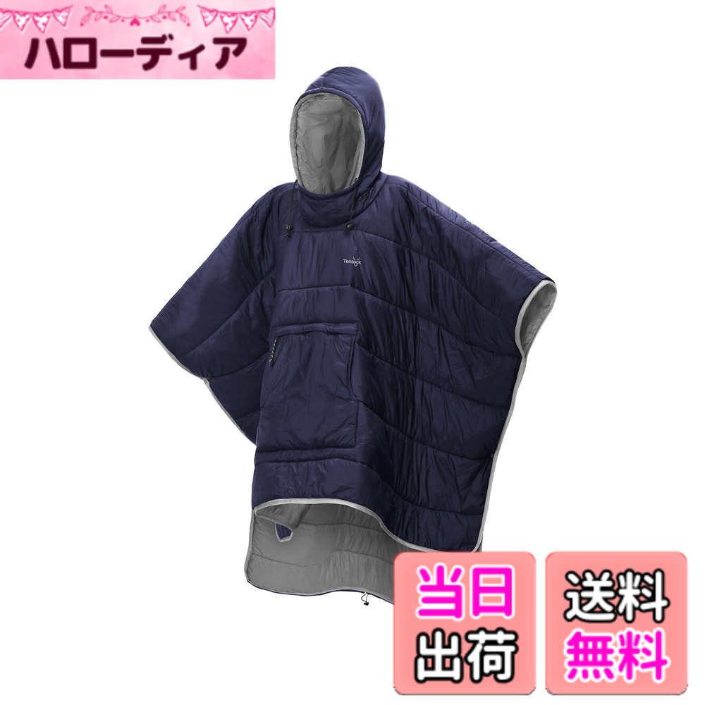 【送料無料】[Tentock] 防寒 ポンチョ アウトドア キャンプ ブランケット レジャーシート  ...