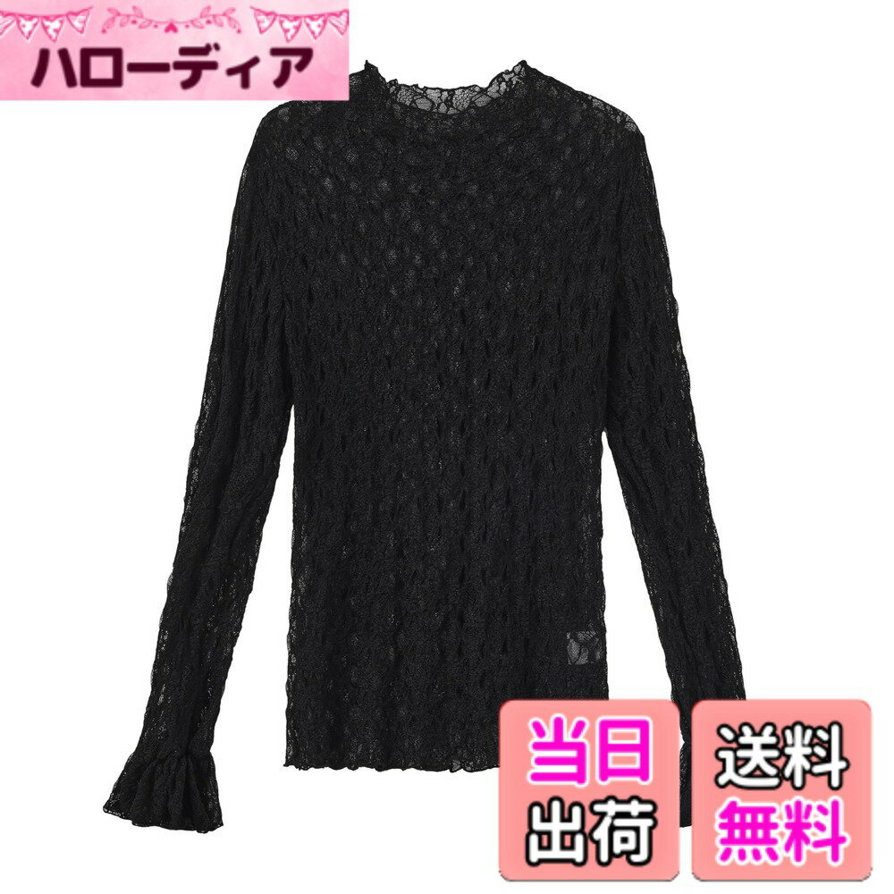 【送料無料】[FairyMary] レディース レース トップス, フリル袖, 長袖, インナー,  ...
