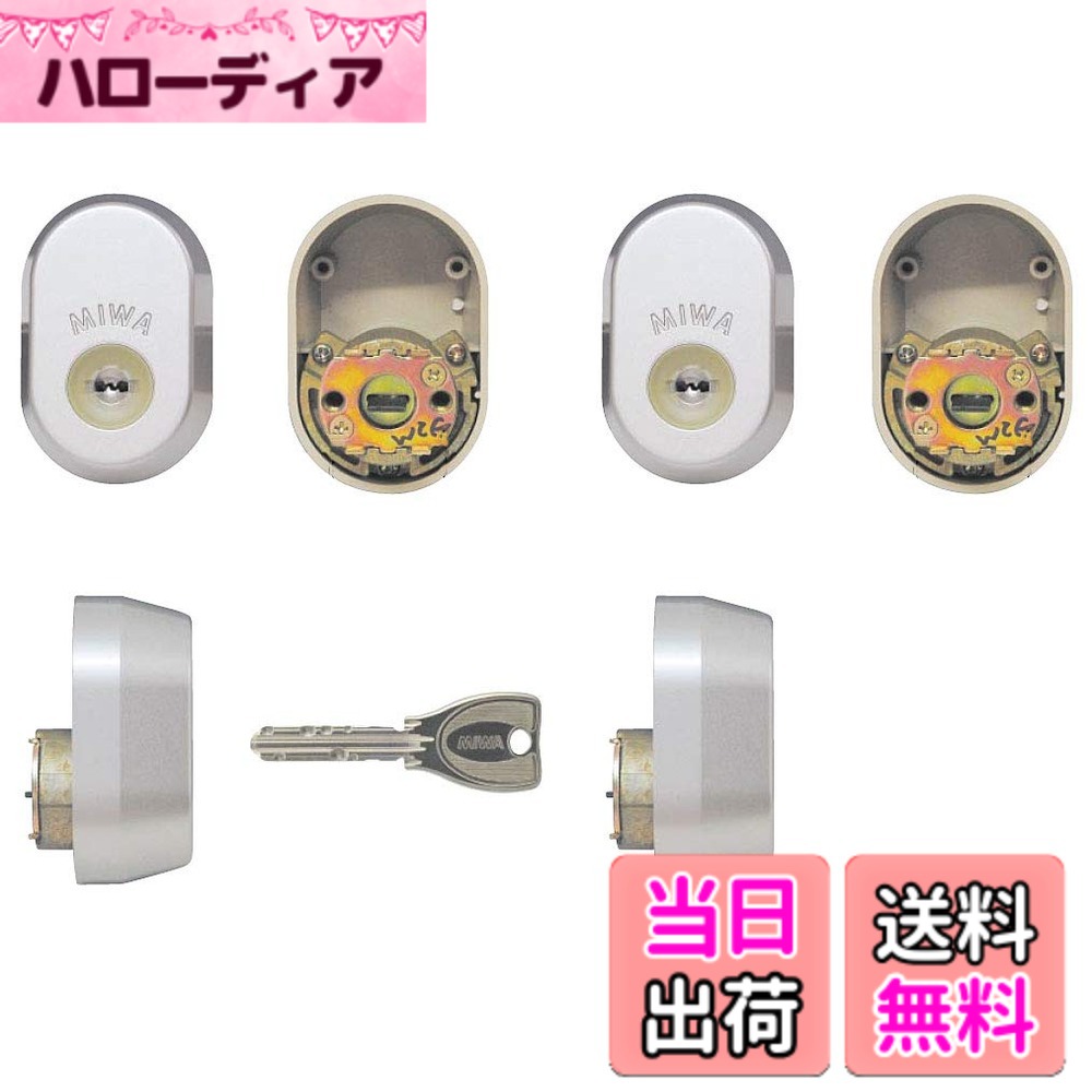 【送料無料】MIWA(美和ロック)GAF FE交換用PRシリンダー(三協アルミ 新日軽)2個同一キーMCY-516