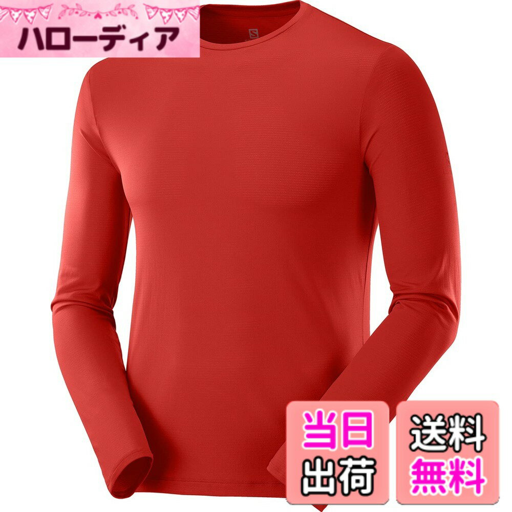 【送料無料】(サロモン)SALOMON ランニングシャツ AGILE LS TEE M[メンズ] 色：Goji Berry、サイズ：L