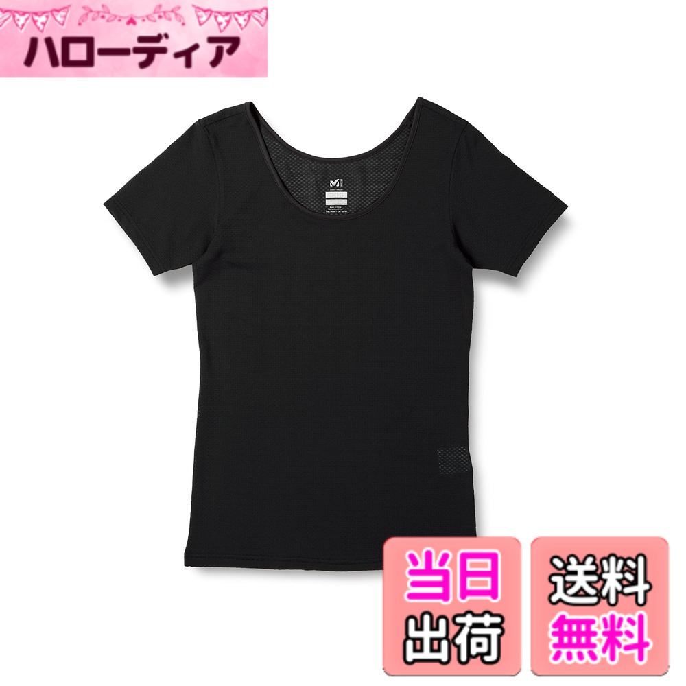 【送料無料】MILLET(ミレー) 通気アンダーウェアドライナミック スルー U ショートスリーブ DRYNAMIC THROUGH U SS Wレディース 色：BLACK - NOIR、サイズ：M