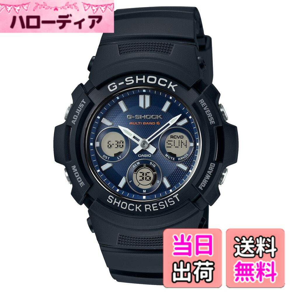 【送料無料】[カシオ] 腕時計 ジーショック 【国内正規品】AWG-M100 樹脂バンド 色：ネイビー、サイズ：52x46.4x14.9mm