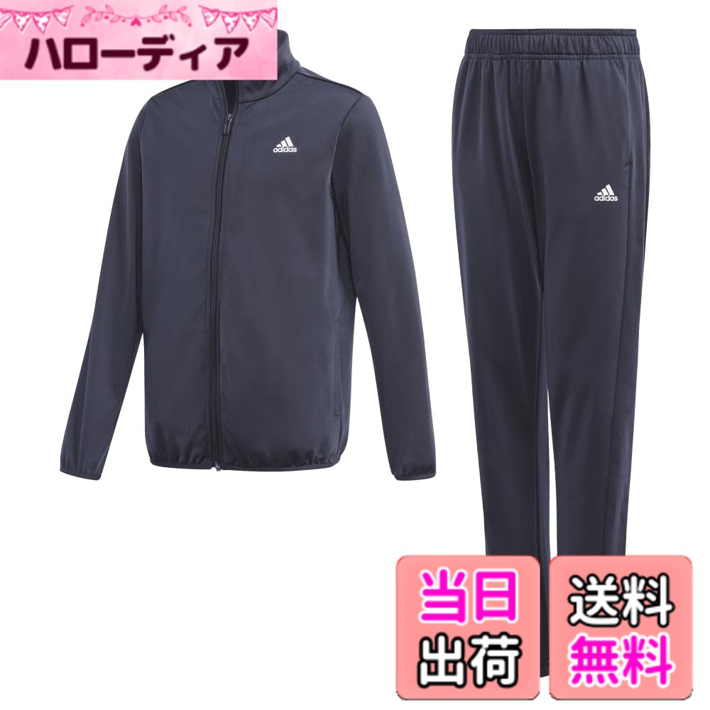 [Free Shipping] [adidas] Kids Tracksuit Set (Top and Bottom) for Boys. Color: Top: Legend Ink/White, Bottom: Legend Ink/White (GN3976), Size: 120
