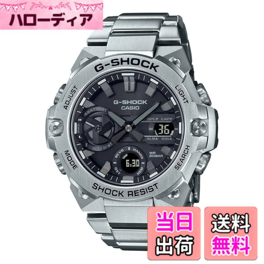 【送料無料】[カシオ] 腕時計 ジーショック 【国内正規品】 G-STEEL Bluetooth搭載 タフソーラー GST-B1000/B600/B400/B100 色：【メタルバンド】ブラック、サイズ：1個