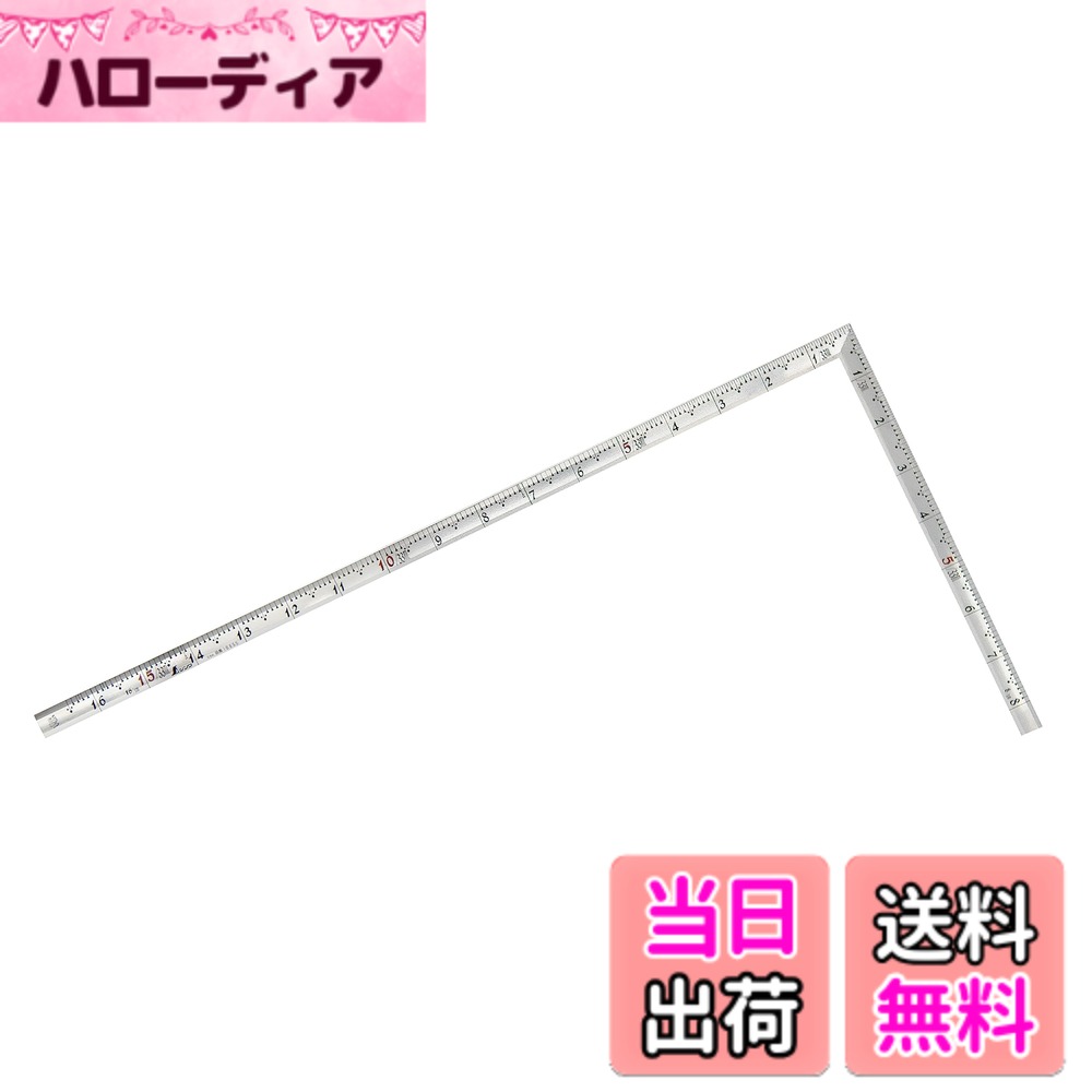 【送料無料】シンワ測定(Shinwa Sokutei) 曲尺 角厚 色：シルバー 高級、サイズ：1尺6寸