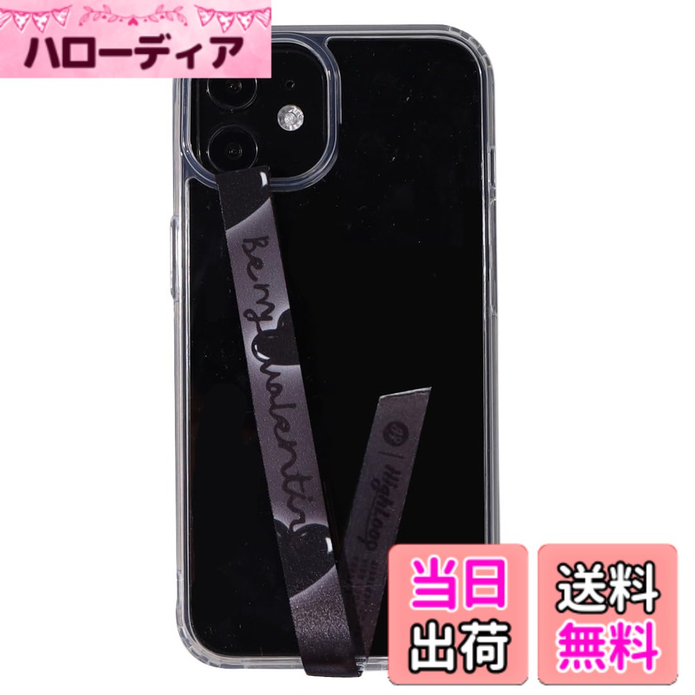 【送料無料】【ハイループ フォンストラップ Highloop】スマホケース ハンドストラップ フィンガーストラップ 落下防止 ワイヤレス充電対応 phonestrap (original) 色：93.ブラック ハート、サイズ：該当なし