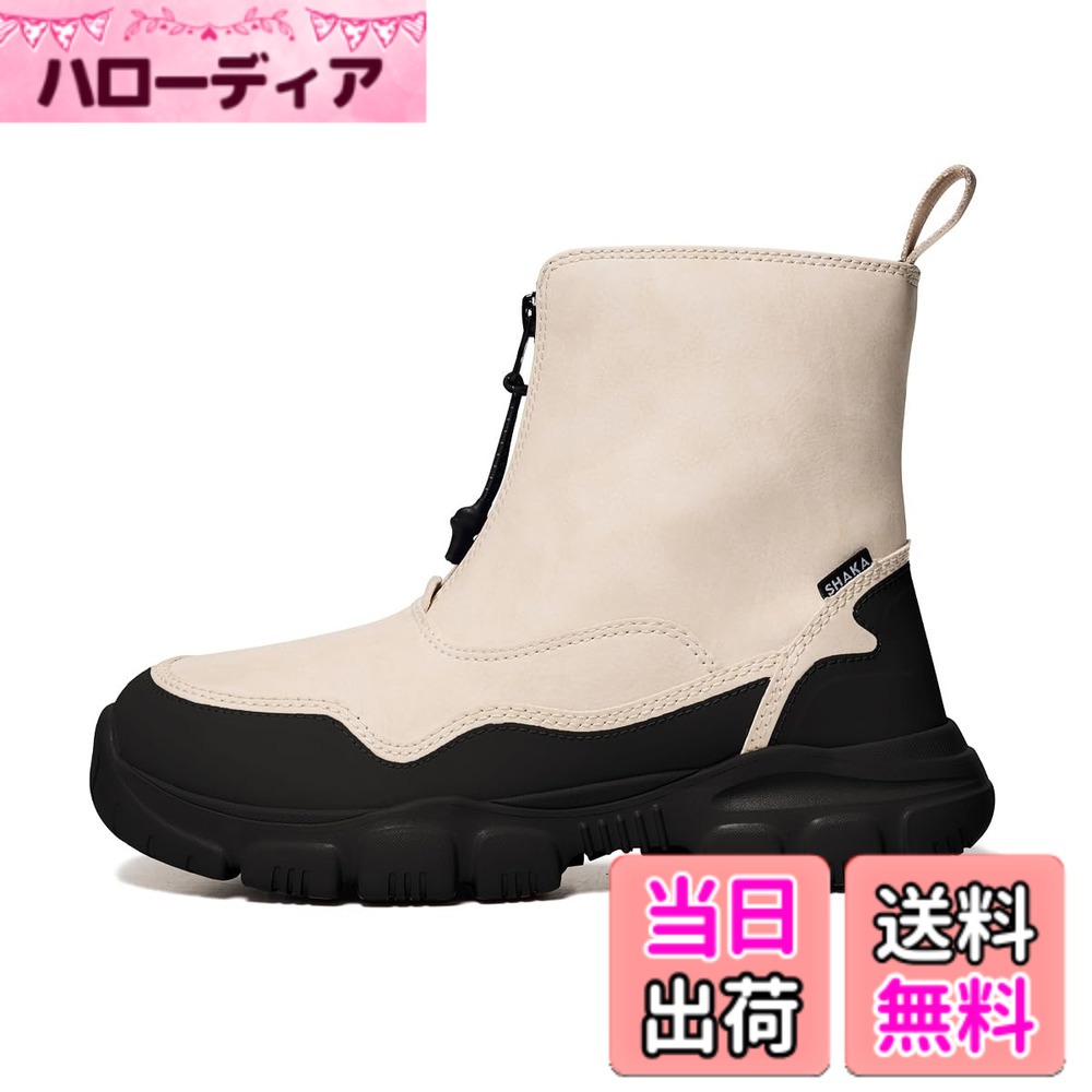 【送料無料】[シャカ] フロントジップ ブーツ トレック ジップ ブーティー メンズ レディース 歩きやすい 撥水 TREK ZIP BOOTIE AT 色：Linen NEW、サイズ：22.0 cm