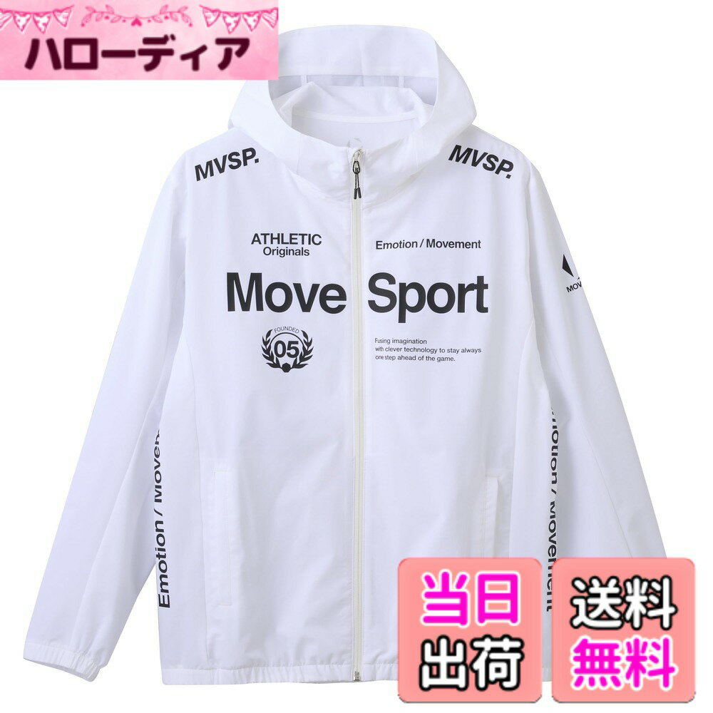 樂天商城 - 【送料無料】MOVESPORT(ムーブスポーツ) ジャージ・クロスデサント AIRY TRANSFER TAIKYU オーセンティックロゴ フルジップフーディー ストレッチ はっ水 色褪せしにくい トレーニング ランニングメンズ 色：WH00(ST5SJK22M)、サイズ：L