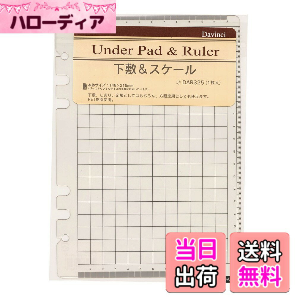 【送料無料】レイメイ藤井 ダヴィンチ リフィル 下敷&スケール A5サイズ DAR325