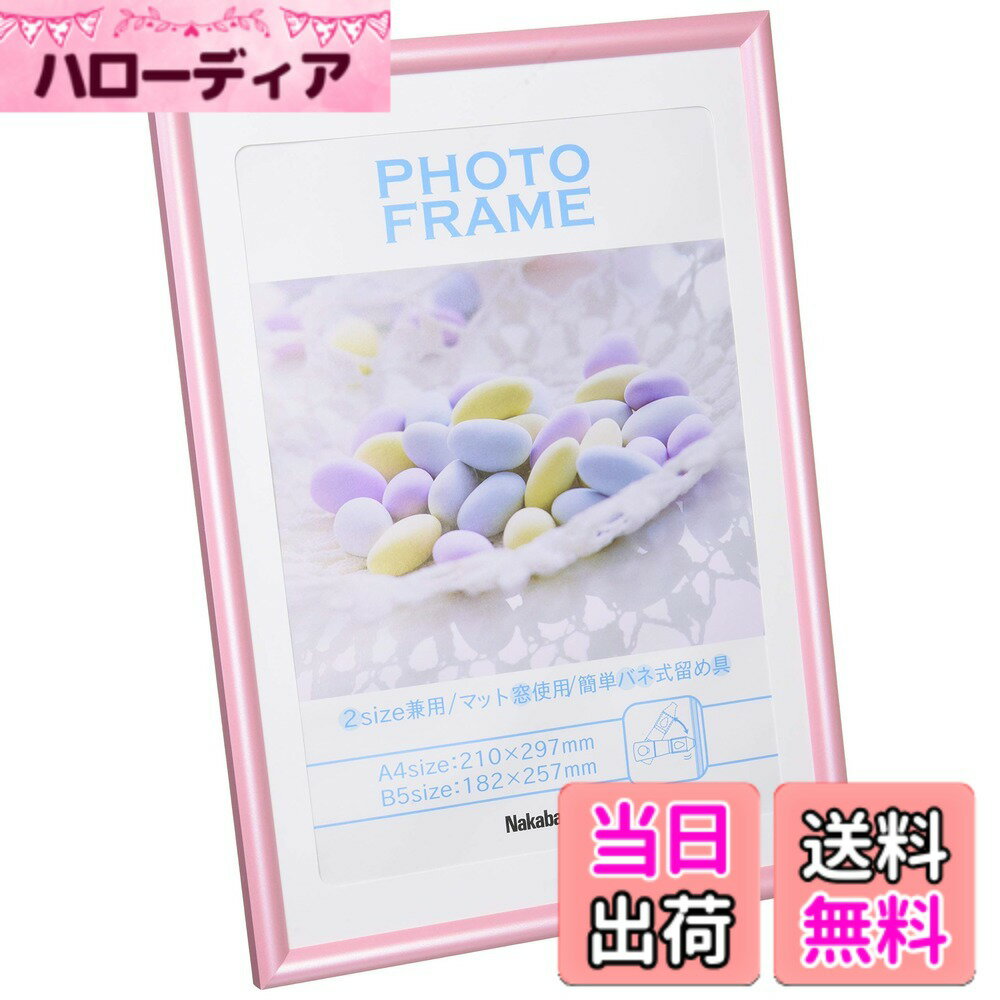 樂天商城 - 【送料無料】ナカバヤシ 樹脂製(PVC)フォトフレーム 色：ピンク、サイズ：A4/B5