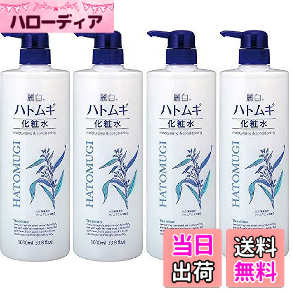 【送料無料】麗白 ハトムギ 化粧水ミストタイプ250ML サイズ：1リットル (x 4)