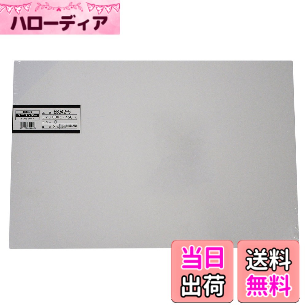 【送料無料】光 ユニサンデー エンビ板 色：白、サイズ：300X450mm