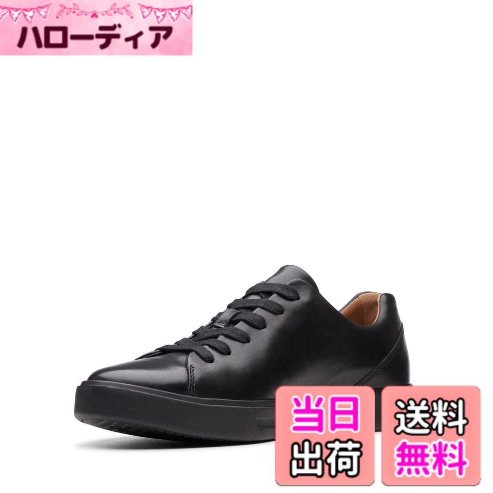 Rakuten - 【送料無料】Clarks スニーカー 本革 アンコスタレース メンズ 色：ブラックレザー、サイズ：24.0 cm