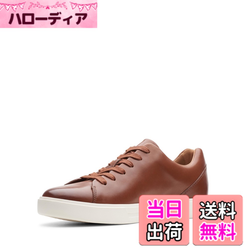 【送料無料】Clarks スニーカー 本革 アンコスタレース メンズ 色：ブリティッシュタンレザー、サイズ：25.5 cm