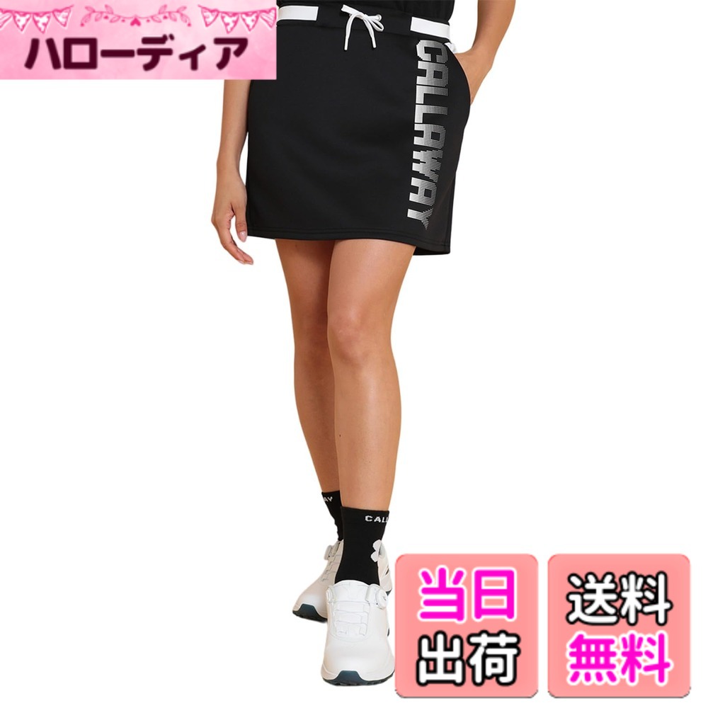 【送料無料】Callaway(キャロウェイ) レディース スカート(エニタイムスウェット) / ゴルフ / C24228205レディース 色：1010_ブラック、サイズ：M