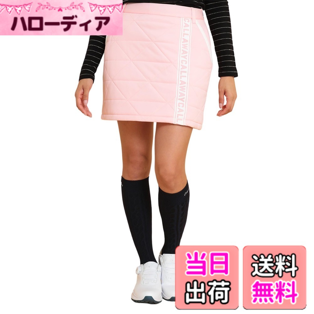 【送料無料】[キャロウェイ] レディース スカート(スターストレッチ:撥水性・透湿性・防風性) / ゴルフ / C24228209レディース 色：1091_ピンク、サイズ：L