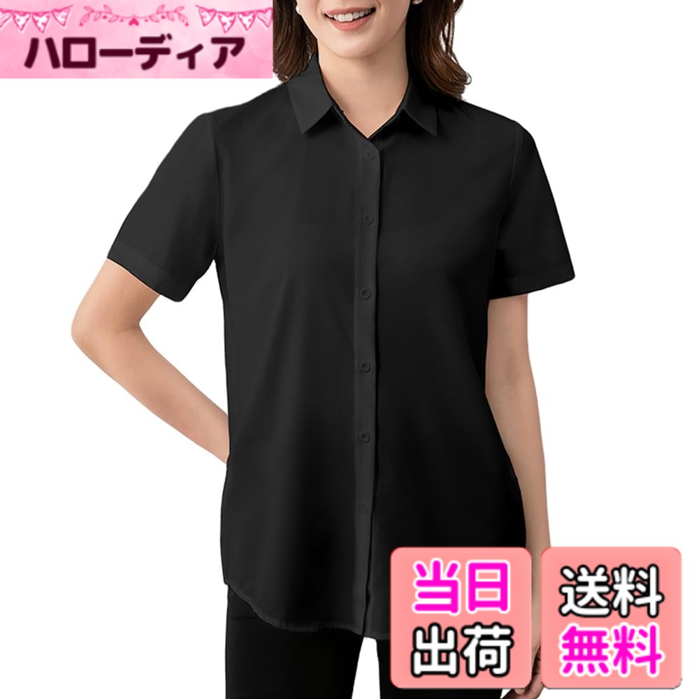 商品情報商品の説明主な仕様 【快適な着心地】シフォンシャツの滑らかな肌ざわりと光沢が魅力で、夏場のファッションに最適です。上質な雪素材を使用しており、通気性が高く、暑い季節でも快適に過ごせます。【純色でシンプルさとゆったりフィット】シンプルでクリーンなデザインが特徴で、洗練された印象を与えます。全体的にゆったりとしており、動きやすさを考慮しています。【リボン付きでポロカラー】ポロカラーが特徴のこのシフォンシャツです。ボタン付きのデザインがさりげなくスタイルを引き締め、スタイリッシュな着こなしが可能です。【まさまな場合の対応】ショッピング、お出かけ、通勤、通学などさまさまな場合の対応できます。カジュアルながらも女性らしさを演出し、コラボレーションをお楽しみ頂ける万能トップスです。【S-3Lの六つのサイズ展開】具体的な寸法は以下の通りです。Sサイズ：バスト：95cm 着丈：68cm 肩幅：40cm 袖丈：21.5cm；Mサイズ：バスト：100cm 着丈：70cm 肩幅：41.5cm 袖丈：22cm；Lサイズ：バスト：105cm 着丈：72cm 肩幅：43cm 袖丈：22.5cm；XLサイズ：バスト：110cm 着丈：74cm 肩幅：44.5cm 袖丈：23cm；2Lサイズ：バスト：115cm 着丈：76cm 肩幅：46cm 袖丈：23.5cm。3Lサイズ：バスト：120cm 着丈：78cm 肩幅：47.5cm 袖丈：24cm。