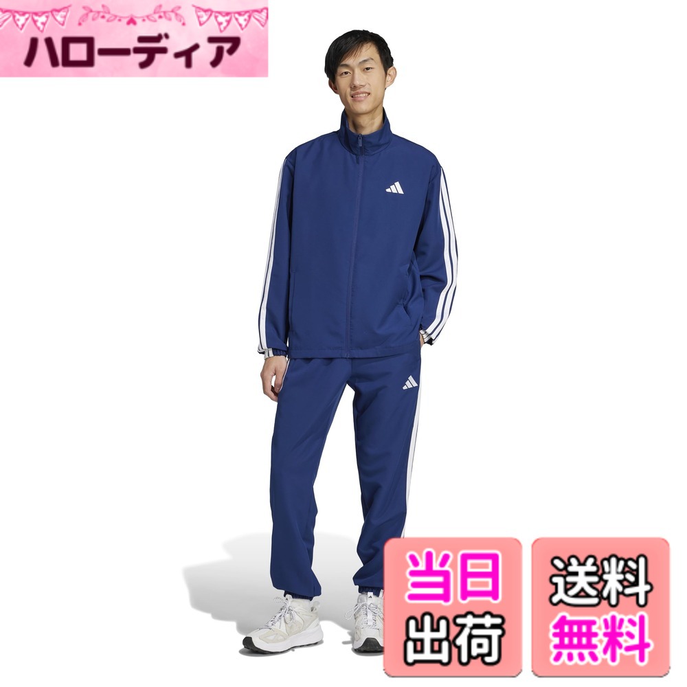 [무료우송][adidas] 저지 상하 세트 3 스트라이프스 우븐 트럭 슈트 맨즈 색:다크 블루(JC5391), 사이즈:XS