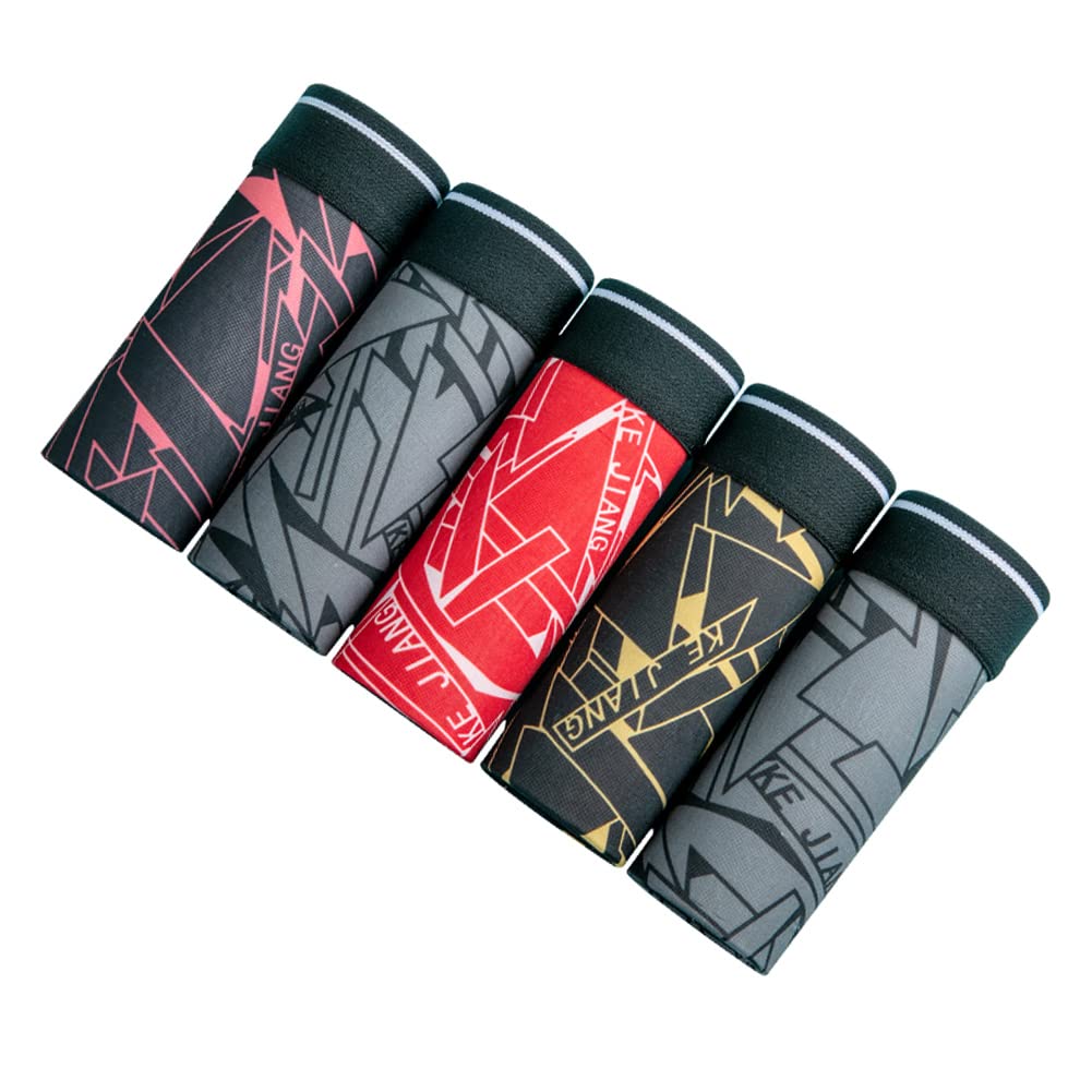 商品情報商品の説明主な仕様 【メイン素材】ポリエステル94％,スパンデックス6%;柔らかでしなやかな肌触りのポリエステル、肌にやさしい快適ボクサーパンツです。ポリエステルならではの柔らかさとナチュラル感にスパンデックスの伸縮性能をプラスしました。抗菌防臭、吸湿・吸水性、温熱性、耐久性、通気性を持ち合わせているボクサーパンツです。【サイズ】 L=日本S（合わせて体重40-50kg） ; XL=日本M（合わせて体重51-60kg） ; XXL=日本L（合わせて体重61-70kg） ; XXXL=日本XL（合わせて体重71-85kg）.サイズ: 左の写真のサイズ表を参照してください。※普段よりワンサイズ上をオススメします。【前閉じ＆立体設計】ボクサーパンツのフロント部は前閉じタイプで、押さえつけない立体設計が密着せずに収まりも良く、とても自然でまるで何も履いていないかのようです。大切な部を守るために、2重生地を作ります。【腰の窮屈感なし】伸長性に優れた生地を使用して、腰回りの素材は締め付け感が強くなりすぎず、それでもしっかりフィットするように厚めの素材で構成されております。腰回りのゴムの跡が付くなどもなく履きやすさ・脱ぎやすさを実現しております。【特徴】おしゃれな柄がこのボクサーパンツの最大特徴、ワンパッケージに5枚柄違うパンツが付けます。色違いでそろえて、 その日の気分で選ぶのも楽しいです。より快適なフィット感のためのバンプデザイン、良いヒップ持ち上げ効果、ファインワークマンシップ、耐久性。人気なのでプレゼントにも最適です。