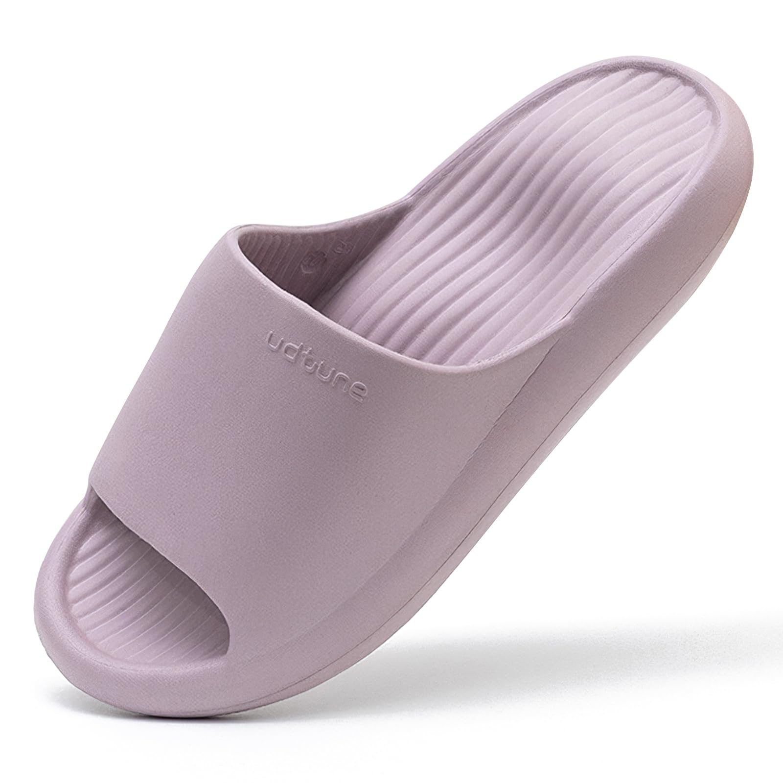 【送料無料】[AOY] 【現役理学療法士監修】スリッパ 室内 サンダル 【人体工学 x 足への負担軽減・4cm超厚底！】 すりっぱ ルームシューズ 超軽量 静音防滑 防水 柔らか 抗菌防臭 洗える EVA slippers 色：パープル、サイズ：24.5~25.0 cm