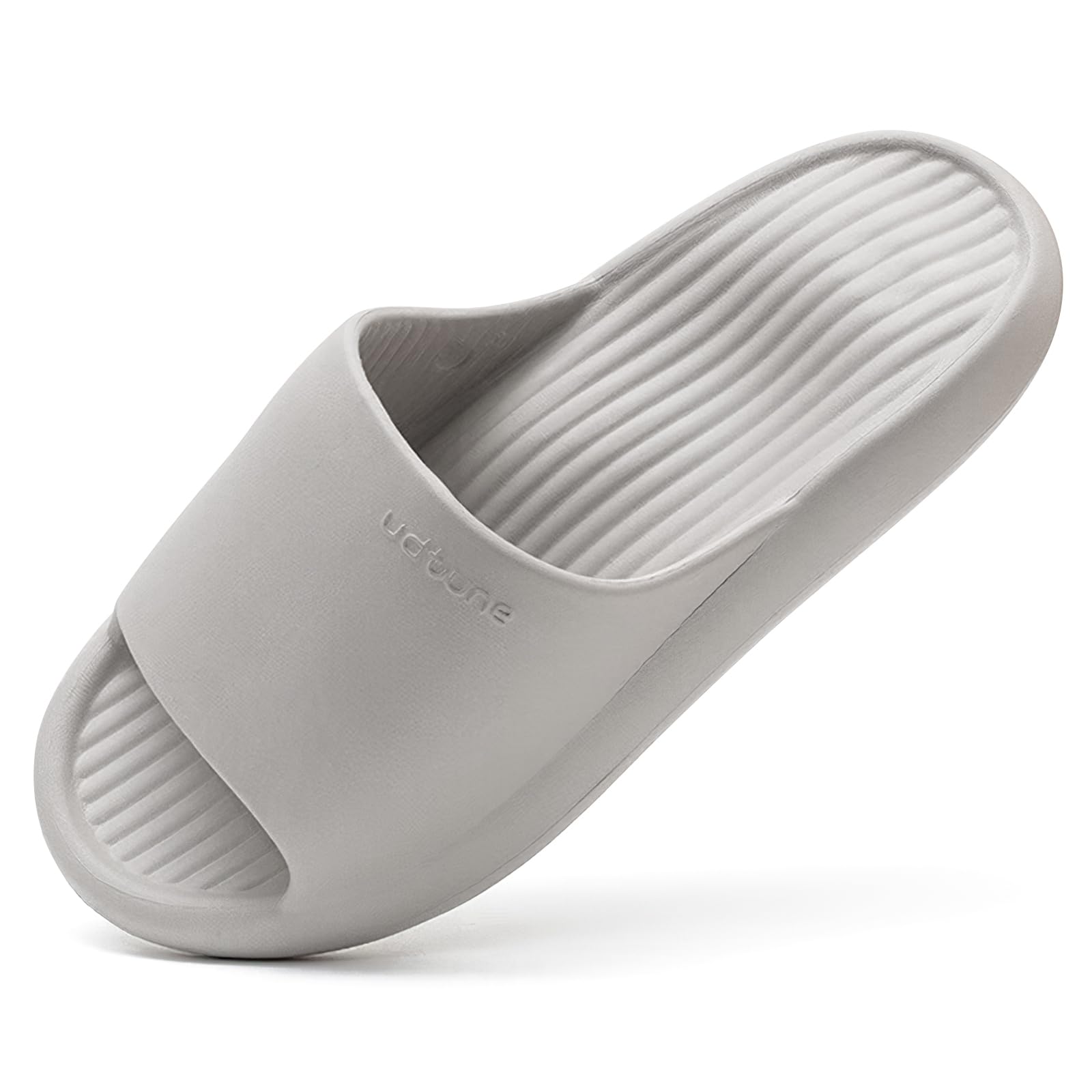 【送料無料】[AOY] 【現役理学療法士監修】スリッパ 室内 サンダル 【人体工学 x 足への負担軽減・4cm超厚底！】 すりっぱ ルームシューズ 超軽量 静音防滑 防水 柔らか 抗菌防臭 洗える EVA slippers 色：グレー、サイズ：26.5~27.5 cm